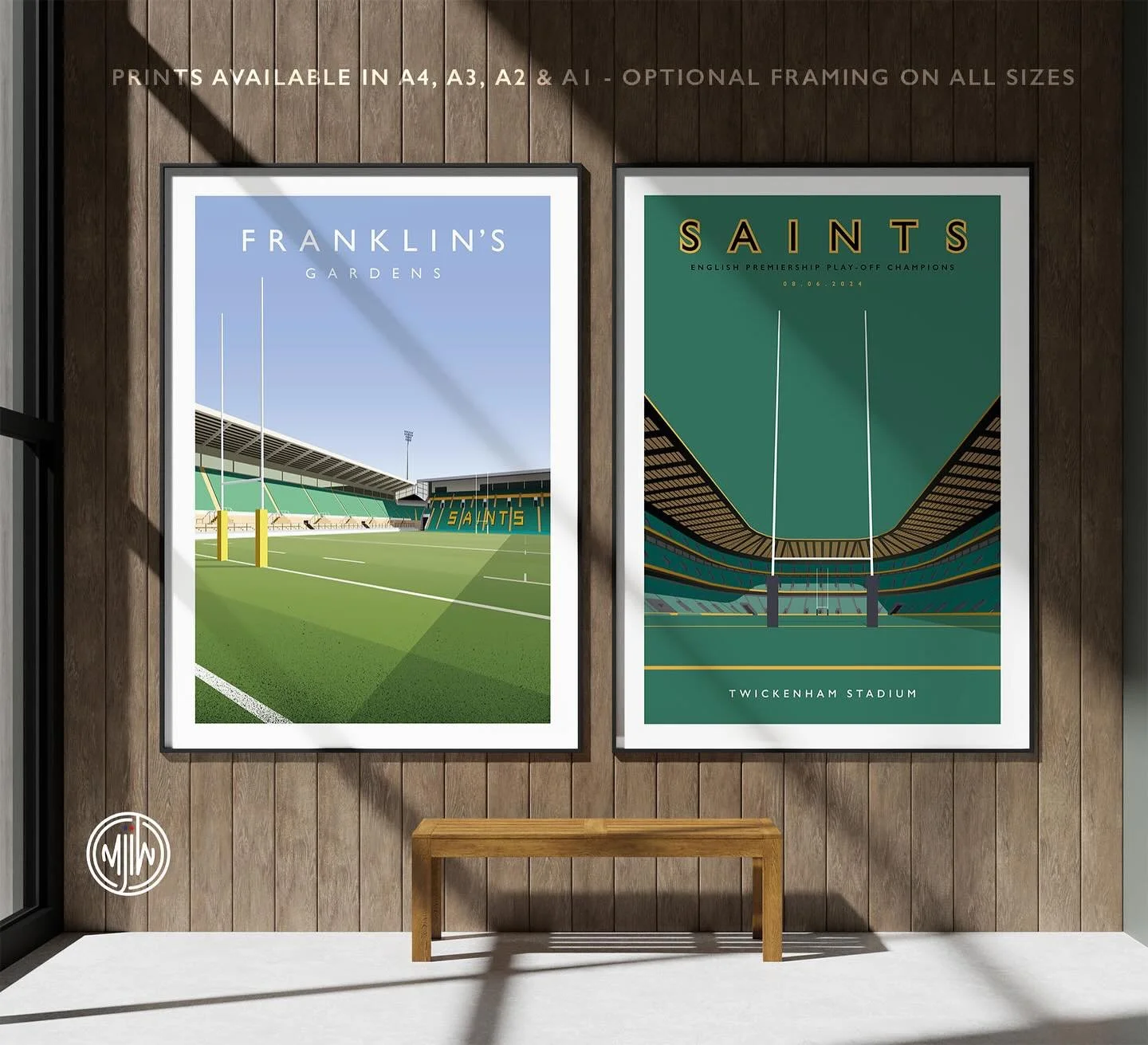 Franklin&rsquo;s Gardens &amp; Saints Twickenham 2024 

Get 10% off until midnight with the discount code:
THE-SAINTS

Shop now: matthewjiwood.com/rugby/franklin&hellip;

Prints available in A4, A3, A2 &amp; A1 with optional framing 

#Northampton #s