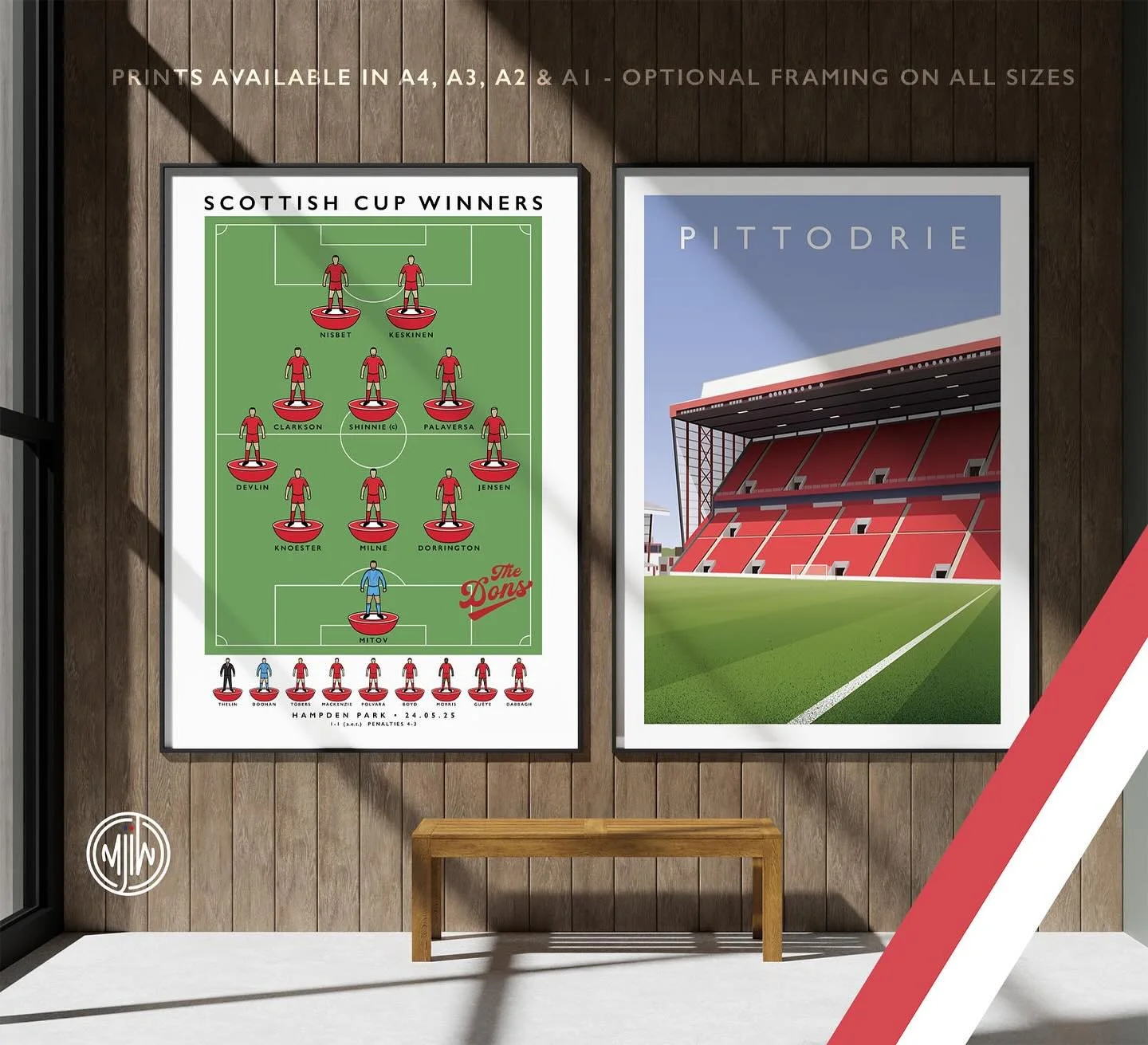 The 2025 Scottish Cup Winners &amp; Pittodrie

Get 10% off until midnight with the discount code: 
THE-DONS

Shop now: matthewjiwood.com/subbuteo-teams&hellip;

Prints available in A4, A3, A2 &amp; A1 with optional framing 

#AberdeenFC #Aberdeen #up