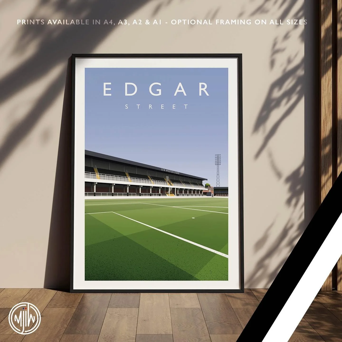 Edgar Street 

Get 10% off until midnight with the discount code:
THE-BULLS 

Shop now: matthewjiwood.com/english-nonlea&hellip;

Prints available in A4, A3, A2 &amp; A1 with optional framing 

#Hereford #HUFC #TheBulls #VisitHerefordshire @visit_her