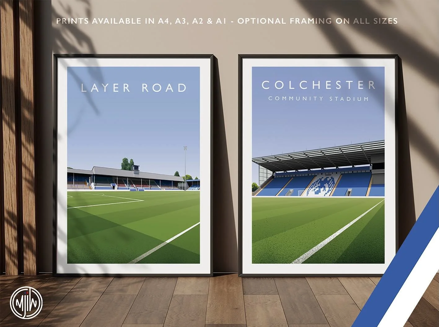 NEW: Layer Road &amp; Colchester Community Stadium

Get 10% off until midnight with the discount code:
THE-U&rsquo;S 

Shop Now: matthewjiwood.com/league-two-gro&hellip;

Prints available in A4, A3, A2 &amp; A1 with optional framing 

#ColU #Colchest