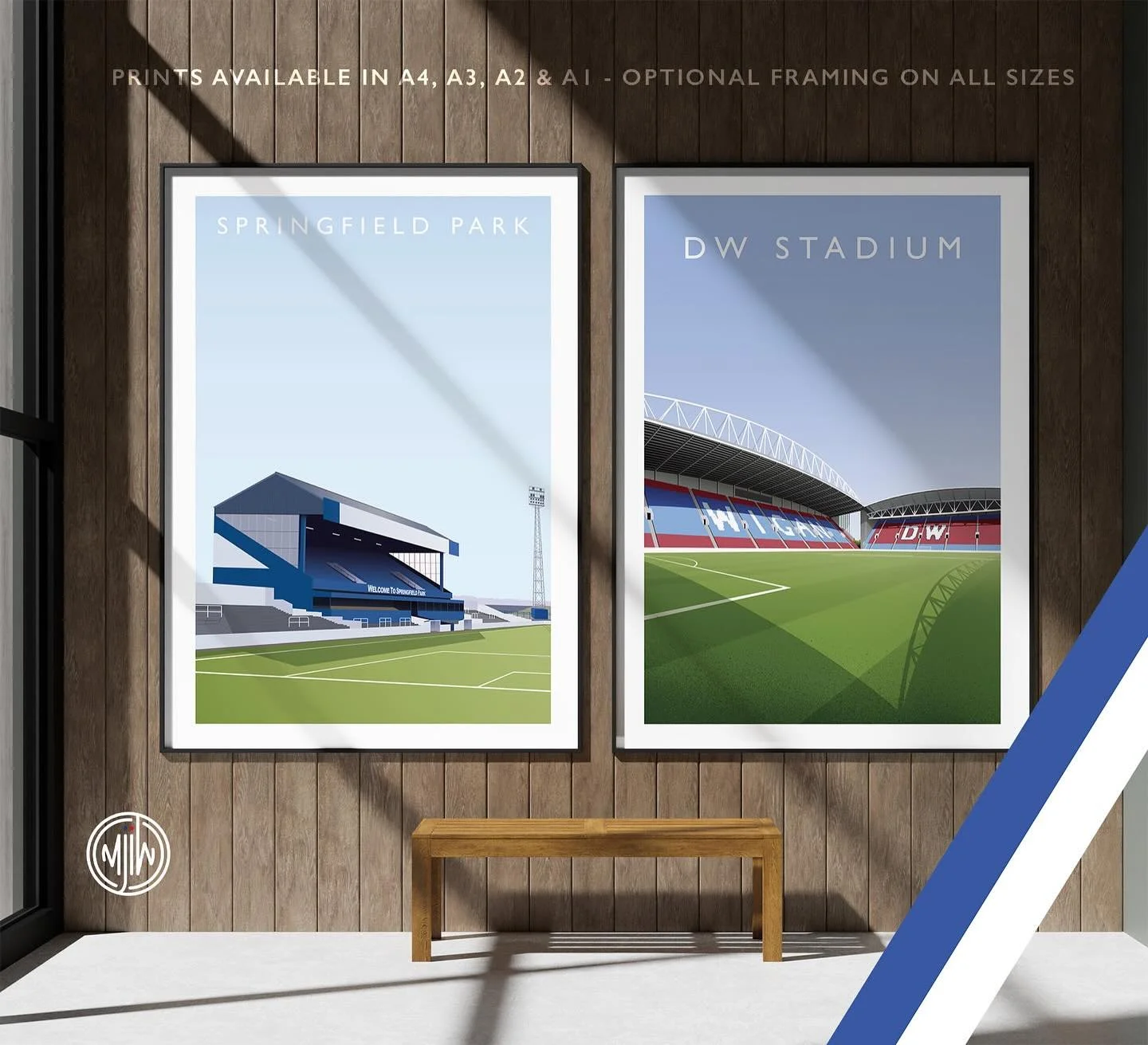 Springfield Park &amp; DW Stadium

Get 10% off until midnight with the discount code:
THE-LATICS

Shop Now: matthewjiwood.com/league-one-gro&hellip;

Prints available in A4, A3, A2 &amp; A1 with optional framing 

#Wigan #WAFC #Latics #WiganAthletic