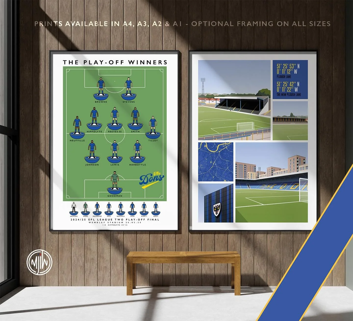 The Play-Off Winners &amp; Views Of Plough Lane

Get 10% off until midnight with the discount code:
THE-DONS

Shop now: matthewjiwood.com/subbuteo-xis/w&hellip;

Prints available in A4, A3, A2 &amp; A1 with optional framing 

#AFCW #AFCWimbledon #don