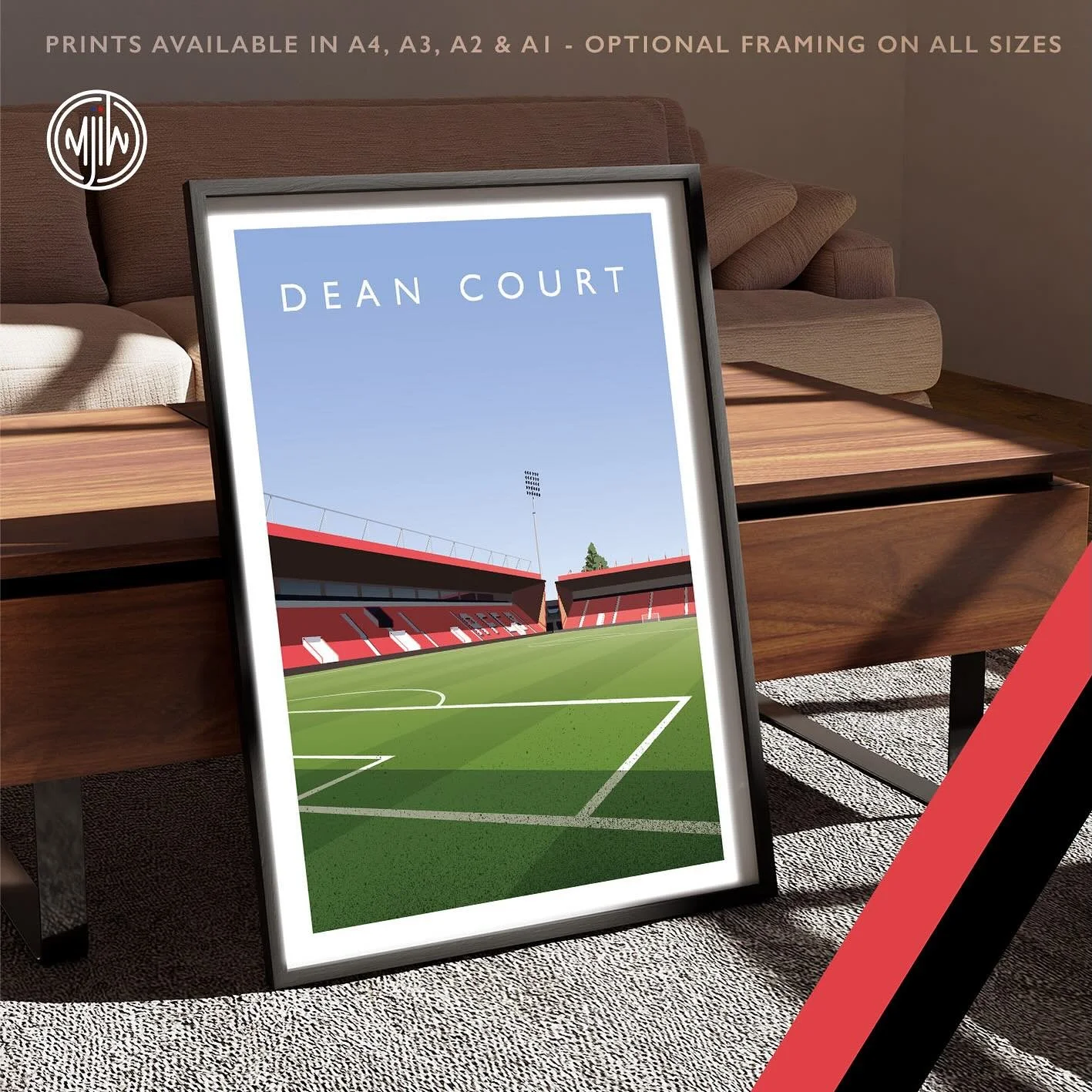 Dean Court

Get 10% off until midnight with the discount code: 
THE-CHERRIES

Shop now: matthewjiwood.com/premier-league&hellip;

Prints available in A4, A3, A2 &amp; A1 with optional framing 

#AFCB #Bournemouth #Cherries