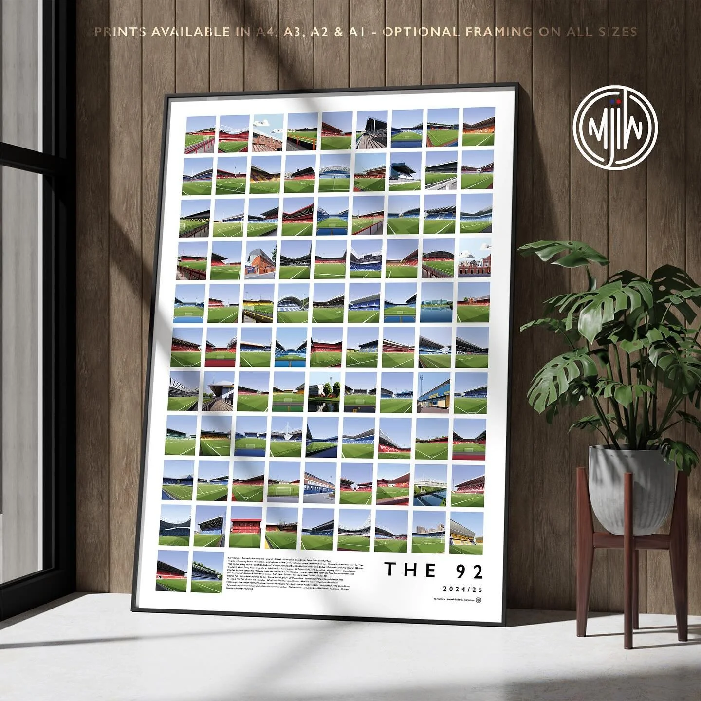 The 92. 
10 years in the making, really proud to have got this far.

It&rsquo;s been a long journey, so any likes/reposts much appreciated

Shop now: matthewjiwood.com/premier-league&hellip;

Prints available in A3, A2 &amp; A1 with optional framing
