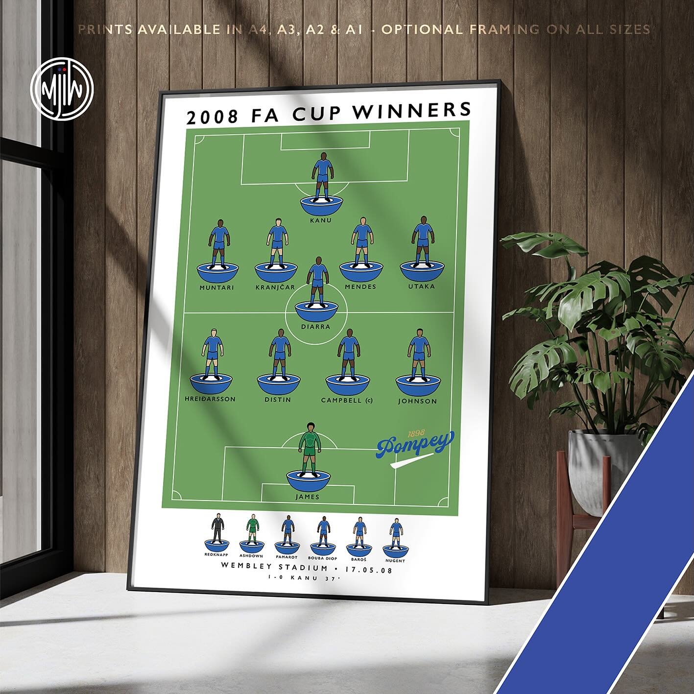 NEW: Portsmouth 2008 FA Cup Winners - 2025 Update 

Now with better kit detail, subs bench &amp; score details

Get 10% off until midnight with the discount code:
PLAY-UP-POMPEY

Shop Now: matthewjiwood.com/subbuteo-xis/p&hellip;

#Portsmouth