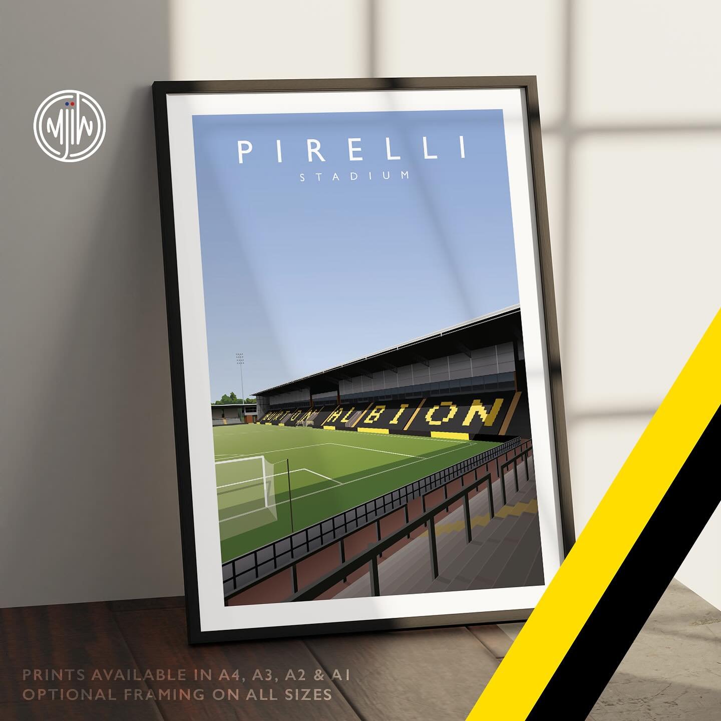 The Pirelli Stadium

Get 10% off until midnight with the discount code:
THE-BREWERS

Prints available in A4, A3, A2 &amp; A1 with optional framing on all sizes

Shop Now: matthewjiwood.com/league-one-gro&hellip;

#Brewers #BurtonAlbion #BAFC