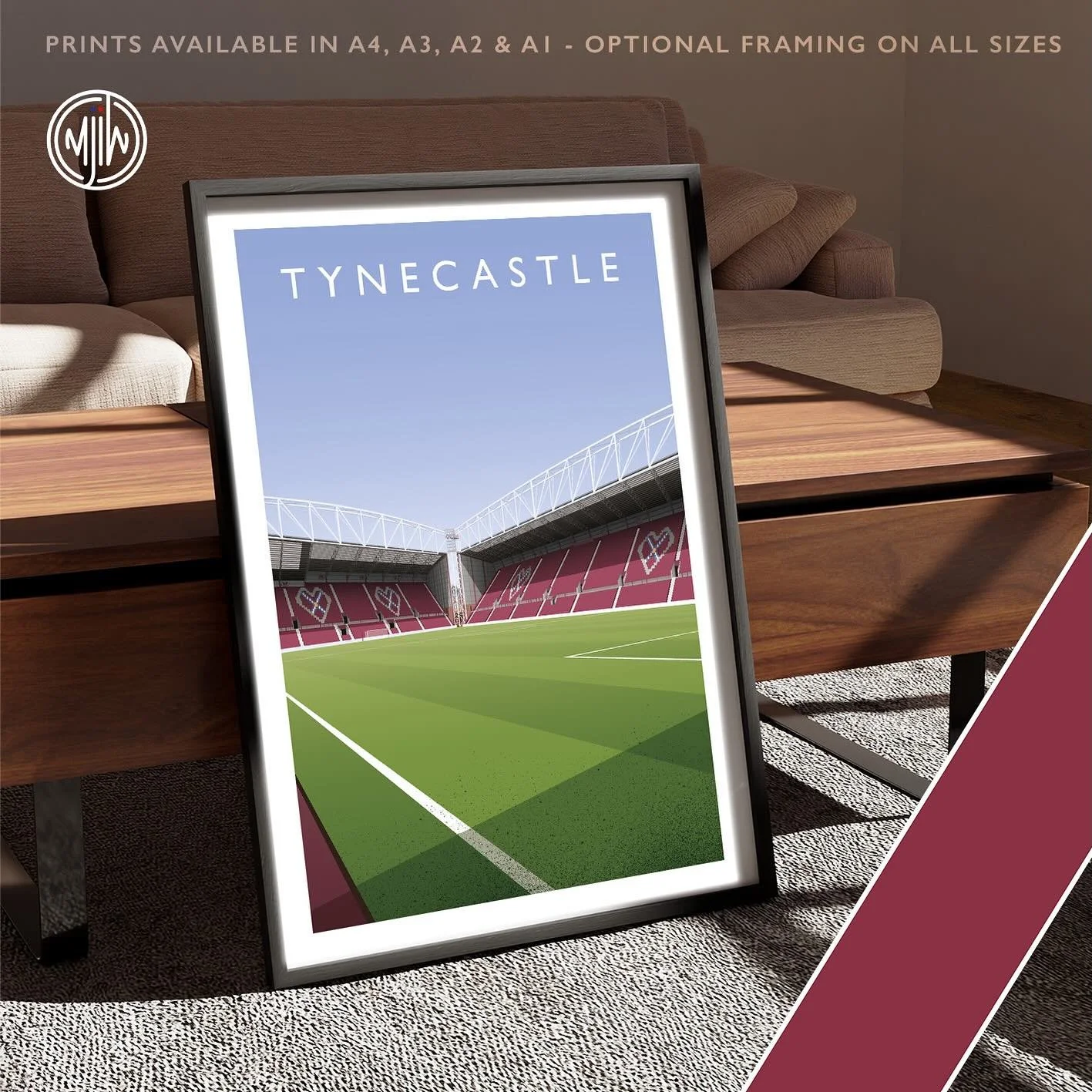 Tynecastle 

Get 10% off until midnight with the discount code:
THE-JAM-TARTS

Shop Now: matthewjiwood.com/scottish-groun&hellip;

Prints available in A4, A3, A2 &amp; A1 with optional framing 

#hearts #hmfc #jambos
