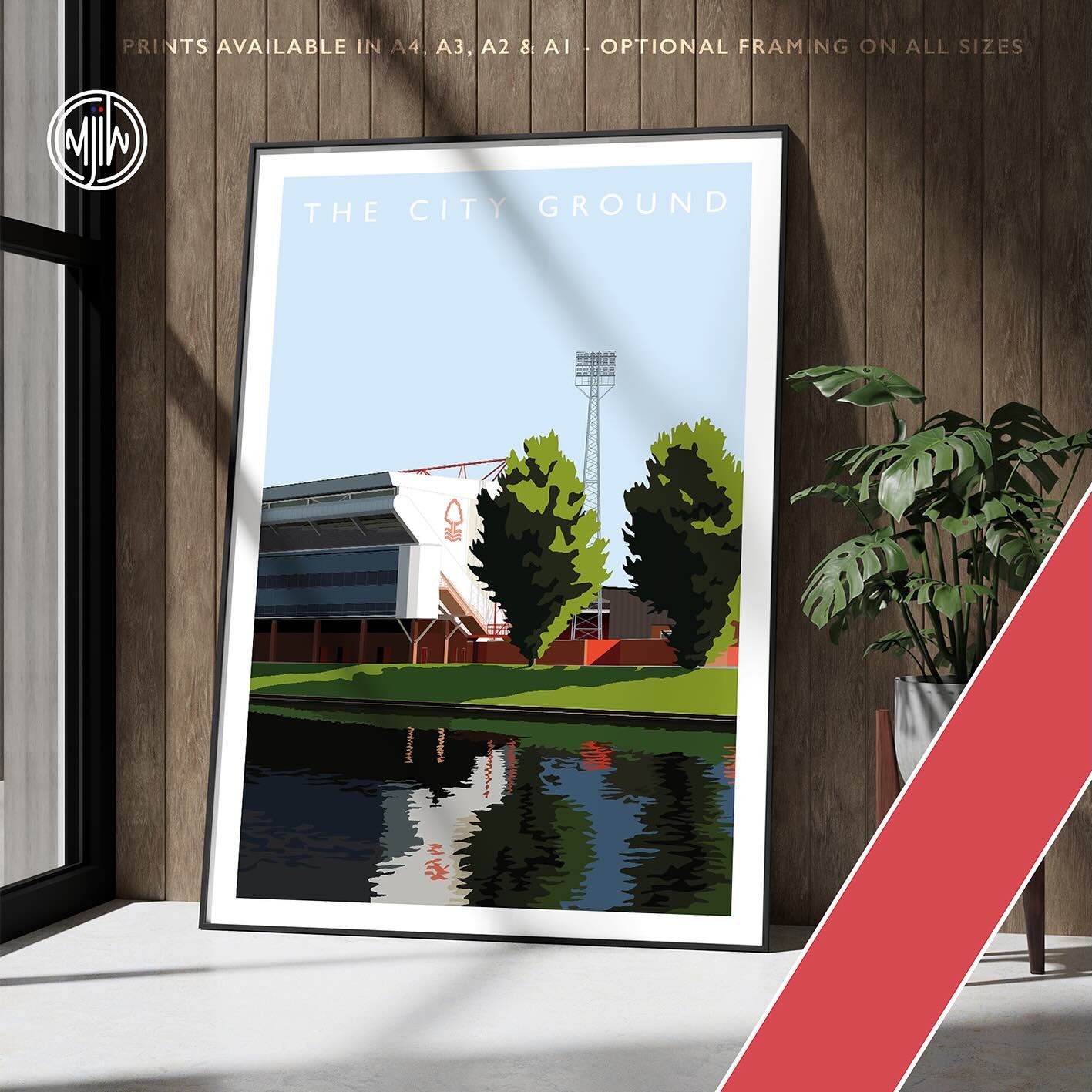 The City Ground

Get 10% off until midnight with the discount code:
THE-GARIBALDI

Shop Now: matthewjiwood.com/nottingham-for&hellip;

Prints available in A4, A3, A2 &amp; A1 with optional framing

#NFFC #Forest #nottingham