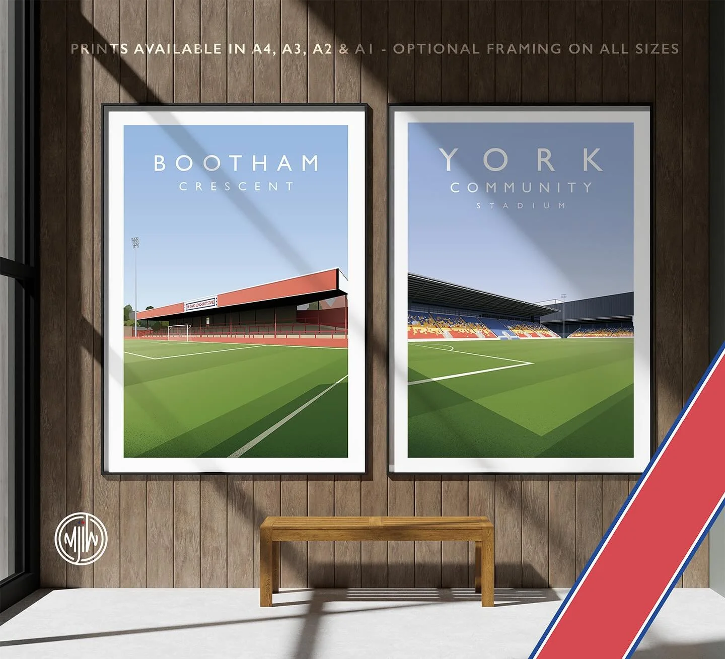 Bootham Crescent &amp; York Community Stadium

Get 10% off until midnight with the discount code:
THE-MINSTERMEN

Shop now: matthewjiwood.com/english-nonlea&hellip; 

Prints available in A4, A3, A2 &amp; A1 with optional framing 

#YorkCityFC #York #