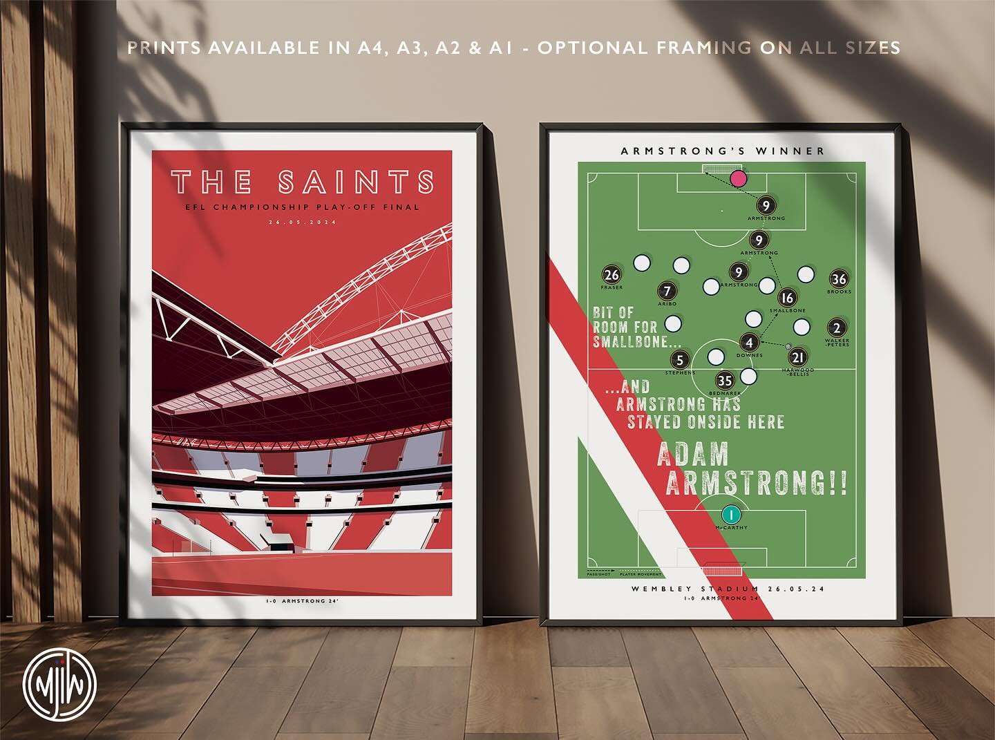 The Saints Wembley &amp; Armstrong&rsquo;s Winner

Get 10% off until midnight with the discount code: BLACK-FRIDAY-10

Shop now: matthewjiwood.com/southampton-po&hellip;

Prints available in A4, A3, A2 &amp; A1 with optional framing

#SaintsFC #South