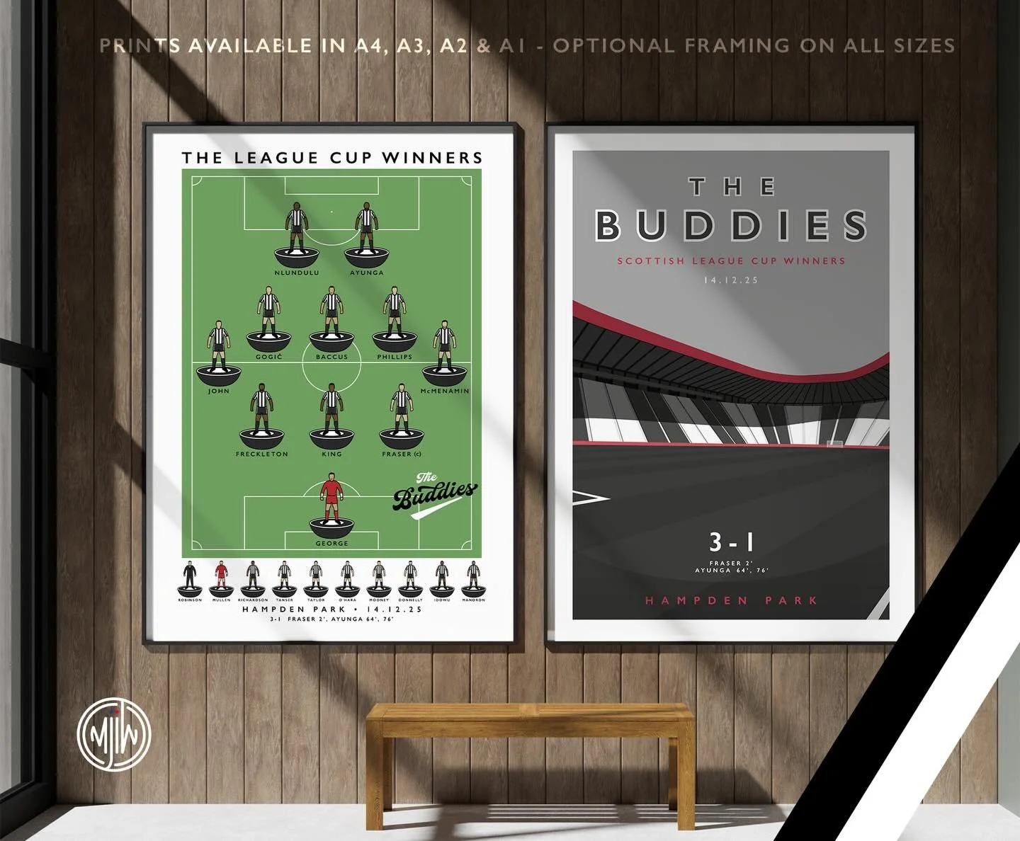 St Mirren League Cup Winners &amp; The Buddies Hampden Park

Prints available in A4, A3, A2 &amp; A1 with optional framing 

Shop now: matthewjiwood.com/subbuteo-teams&hellip; 

#StMirrenFC
