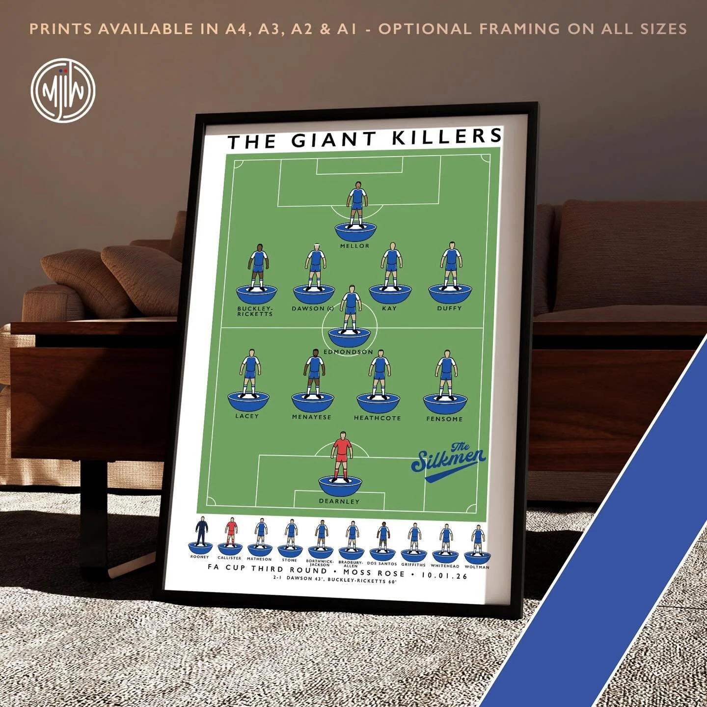 NEW: Macclesfield FC The Giant Killers

Visit: matthewjiwood.com/subbuteo-teams&hellip; 

Prints available in A4, A3, A2 &amp; A1 with optional framing 

#MacclesfieldFC #Silkmen