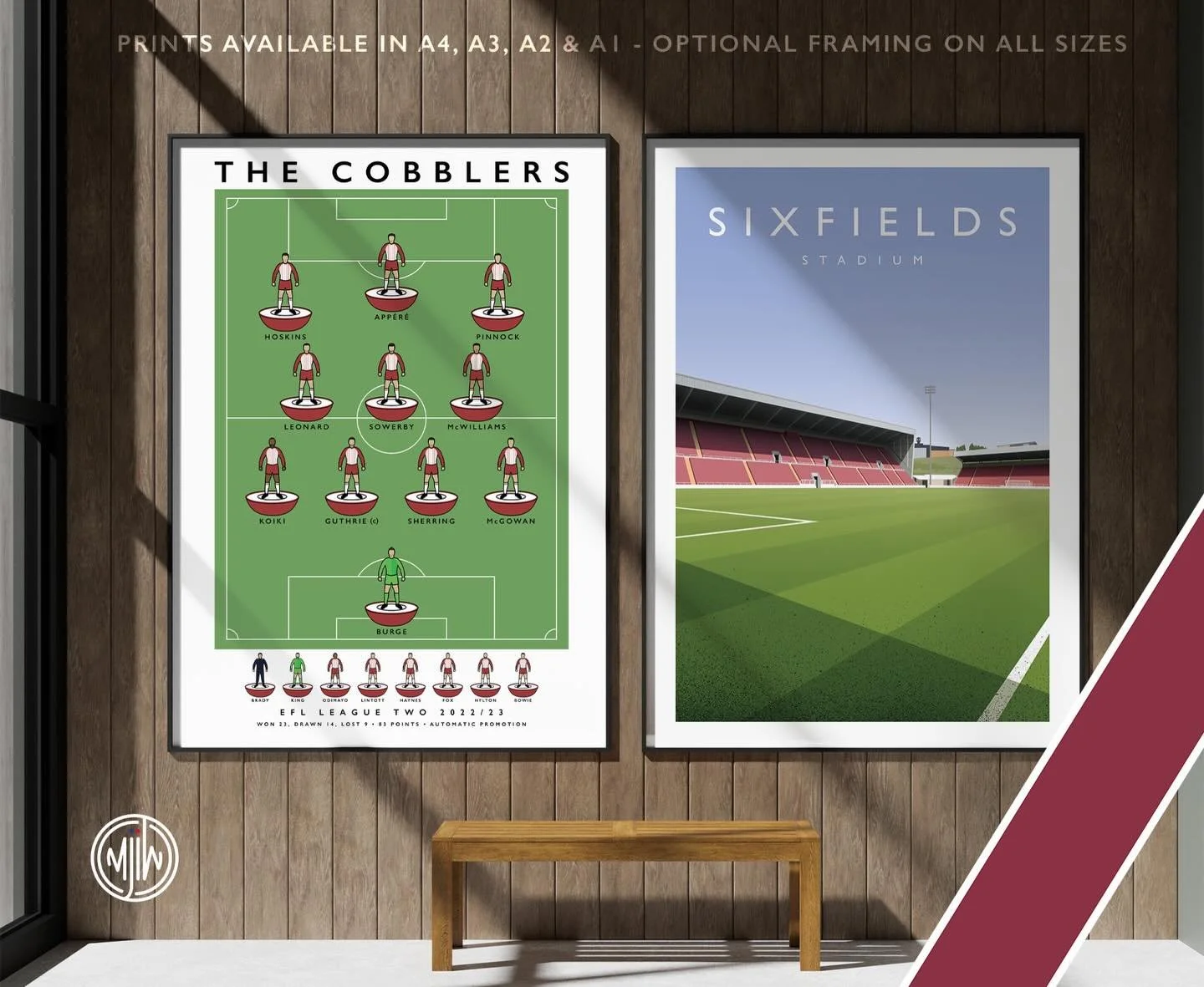 The Cobblers 22/23 &amp; Sixfields Stadium

Get 10% off with the discount code: MJIW-JAN-10

Shop now: matthewjiwood.com/league-one-gro&hellip;

Prints available in A4, A3, A2 &amp; A1 with optional framing 

#Cobblers #Shoearmy #Northampton #NTFC