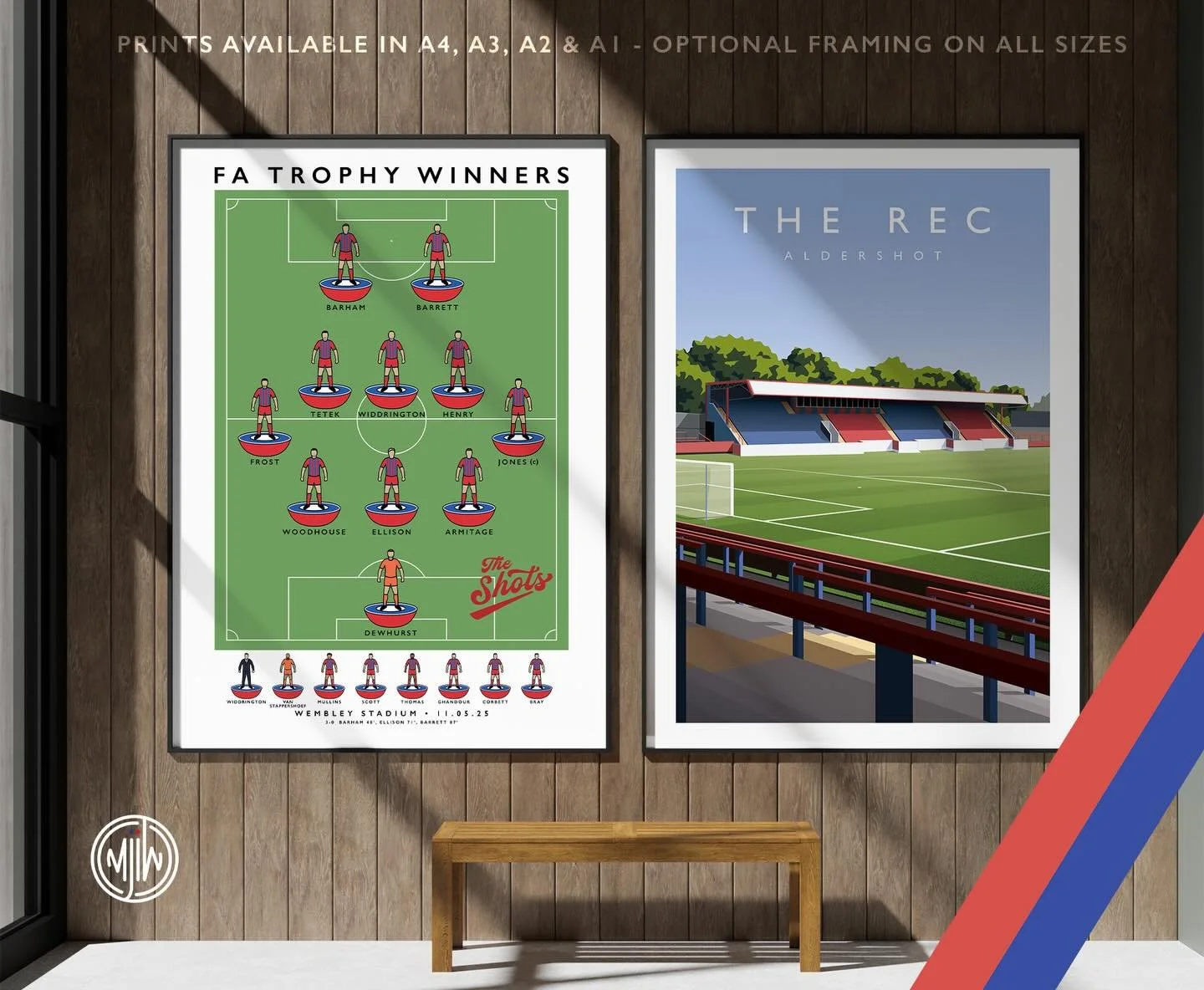 Aldershot Town 2025 FA Trophy Winners &amp; The Rec

Get 10% off with the discount code: MJIW-JAN-10 

Shop now: matthewjiwood.com/subbuteo-teams&hellip;

Prints available in A4, A3, A2 &amp; A1 with optional framing

#Aldershot