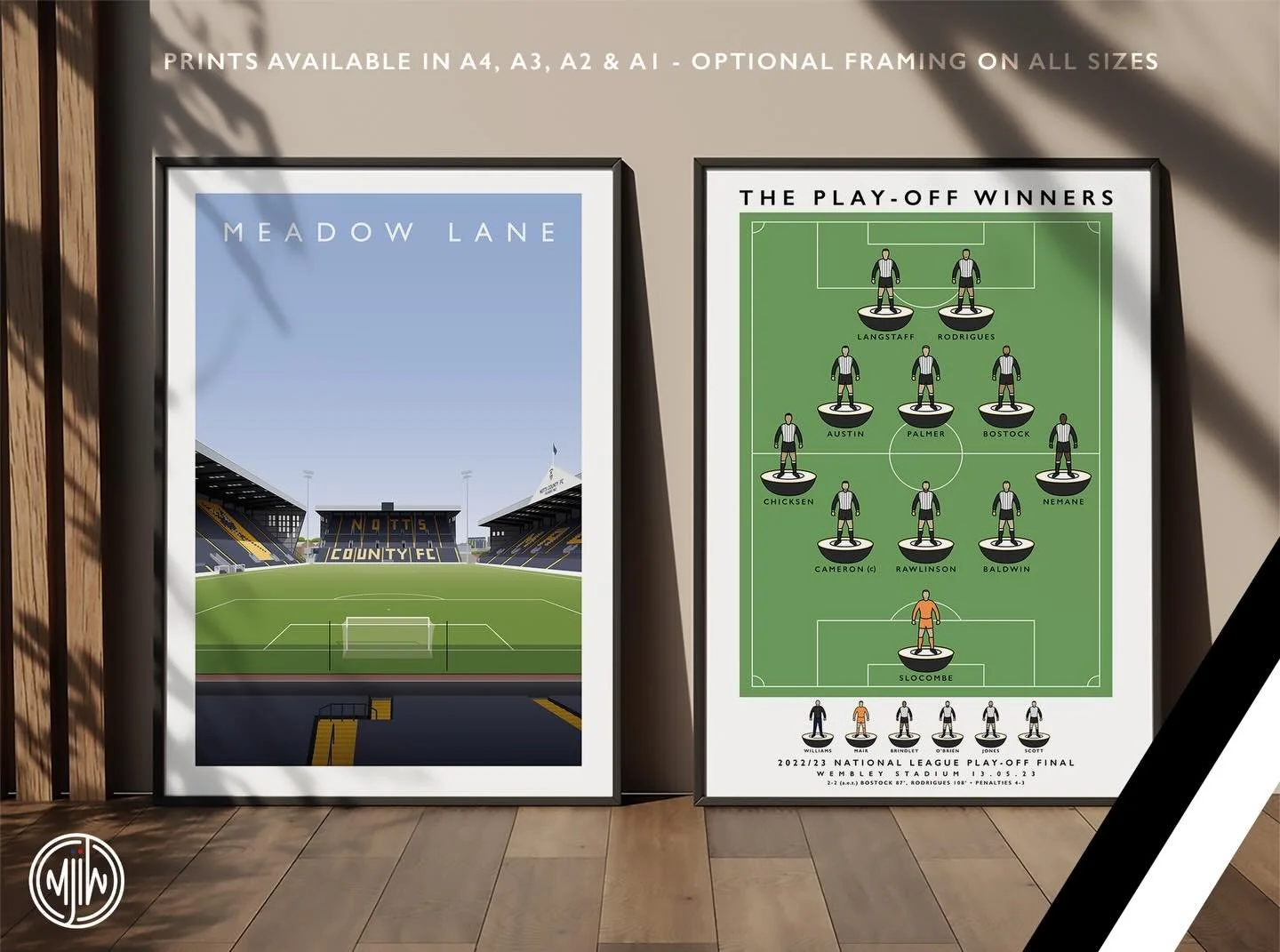 Meadow Lane &amp; The Play-Off Winners 22/23

Get 10% off until midnight with the discount code:
THE-PIES

Shop now: matthewjiwood.com/notts-county-p&hellip;

Prints available in A4, A3, A2 &amp; A1 with optional framing

#NCFC #Notts