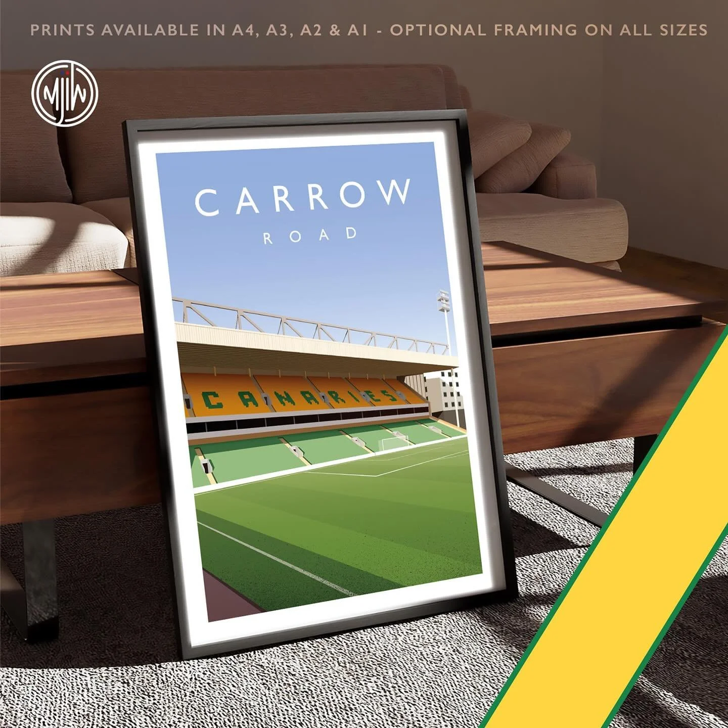Carrow Road

Get 10% off until midnight with the discount code:
THE-CANARIES

Shop now: matthewjiwood.com/norwich-city-p&hellip;

Prints available in A4, A3, A2 &amp; A1 with optional framing

#Norwich #NCFC