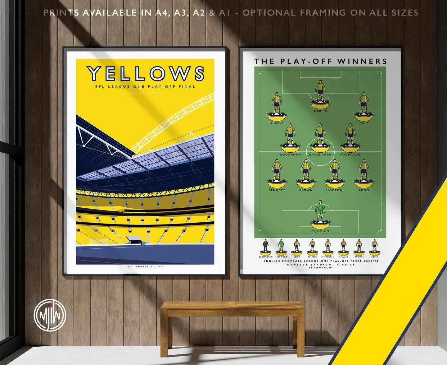 Oxford United Yellows Wembley &amp; The Play-Off Winners 23/24

Get 10% off until midnight with the discount code:
THE-YELLOWS

Shop Now: matthewjiwood.com/oxford-united-&hellip;

Prints available in A4, A3, A2 &amp; A1 with optional framing

#OUFC #