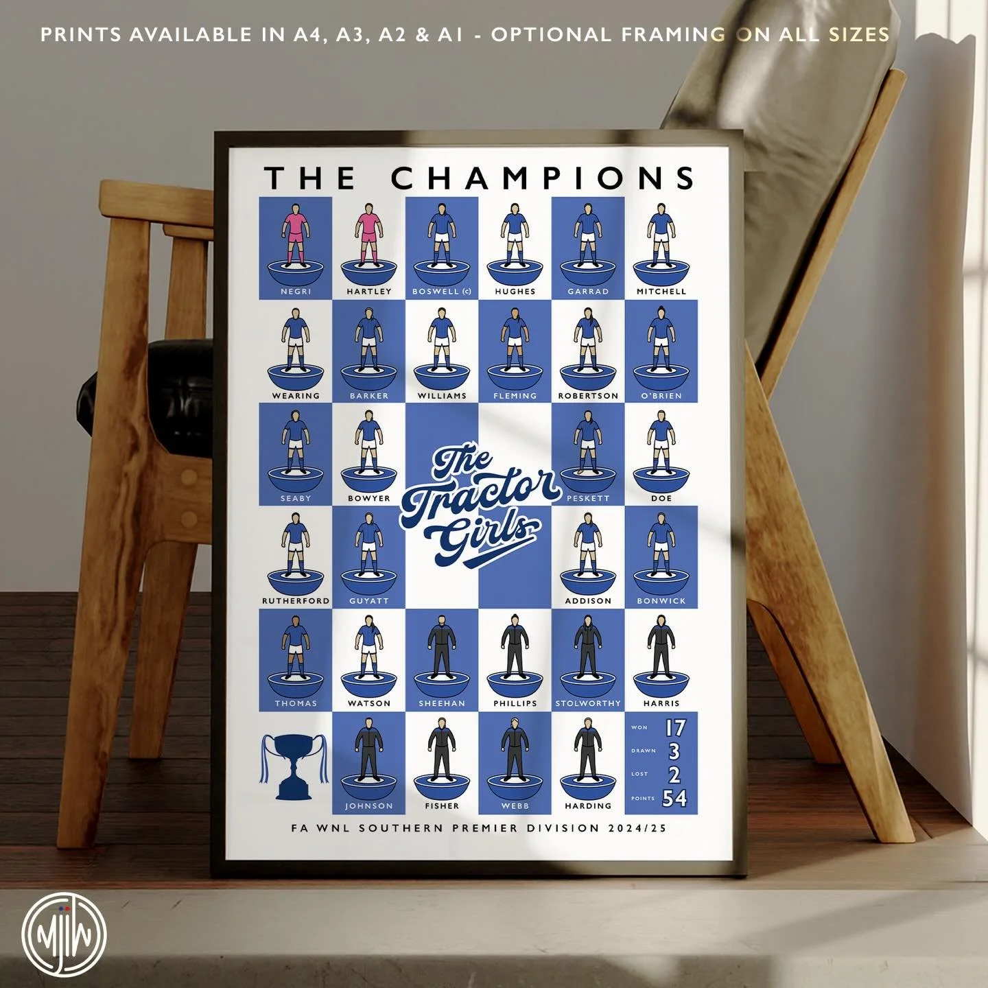 Ipswich Town Women The Champions 24/25

Get 10% off until midnight with the discount code:
THE-TRACTOR-GIRLS

#ITFCW #TractorGirls