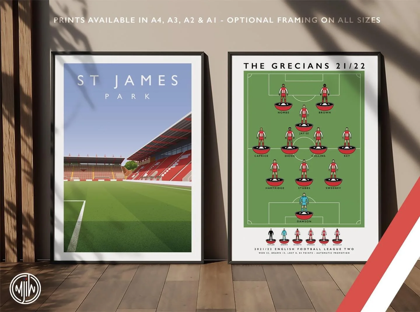 St James Park &amp; The Grecians 21/22

Get 10% off until midnight with the discount code: 
THE-GRECIANS

🛒: matthewjiwood.com

#ecfc #Exeter #exetercity #grecians