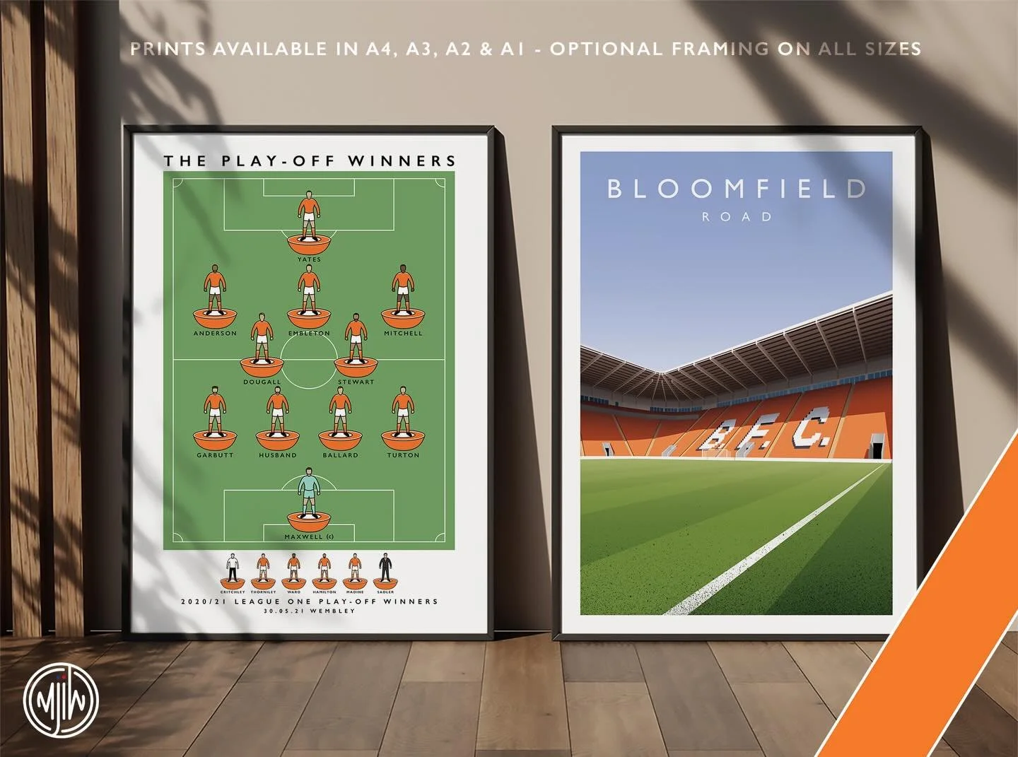 Blackpool Play-Off Winners 20/21 &amp; Bloomfield Road 

Get 10% off until midnight with the discount code:
TANGERINE-ARMY

🛒: matthewjiwood.com

#bfc #Blackpool #BlackpoolFC