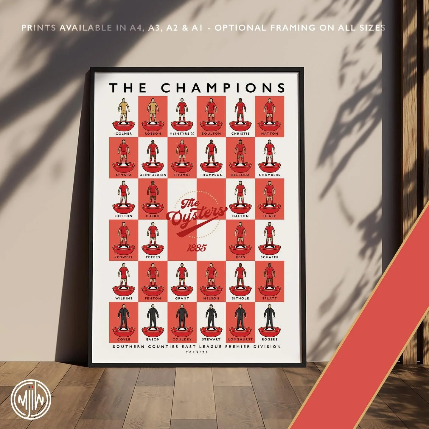 NEW: Whitstable Town The Champions 2025/26

Get 10% off until midnight with the discount code: 
THE-OYSTERS

🛒: matthewjiwood.com

#whitstable @javaunsplatt @danny_eason1 @mikey_dalts