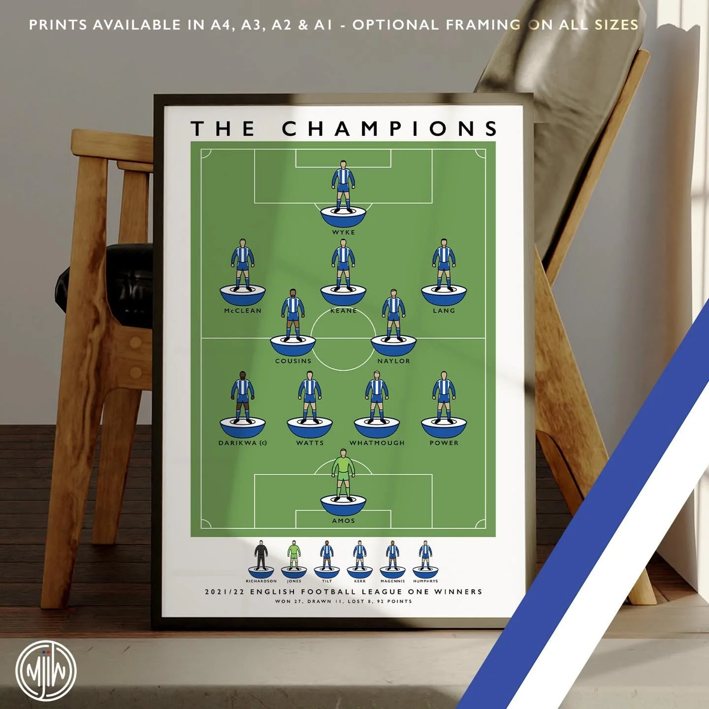Wigan Athletic The Champions 21/22

Get 10% off until midnight with the discount code:
THE-LATICS 

🛒: matthewjiwood.com

#Wigan #WAFC #Latics #WiganAthletic