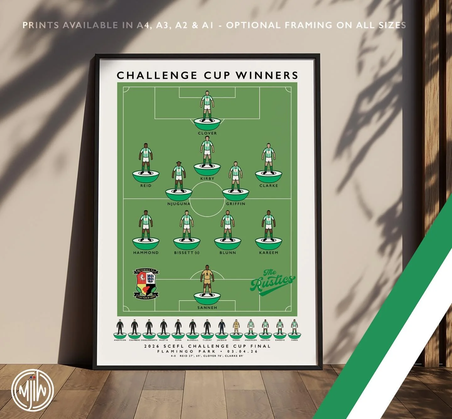 NEW: Rusthall FC Challenge Cup Winners 2026

🛒: matthewjiwood.com

Prints available in A4, A3, A2 &amp; A1 with optional framing

#RusthallFC #TheRustics