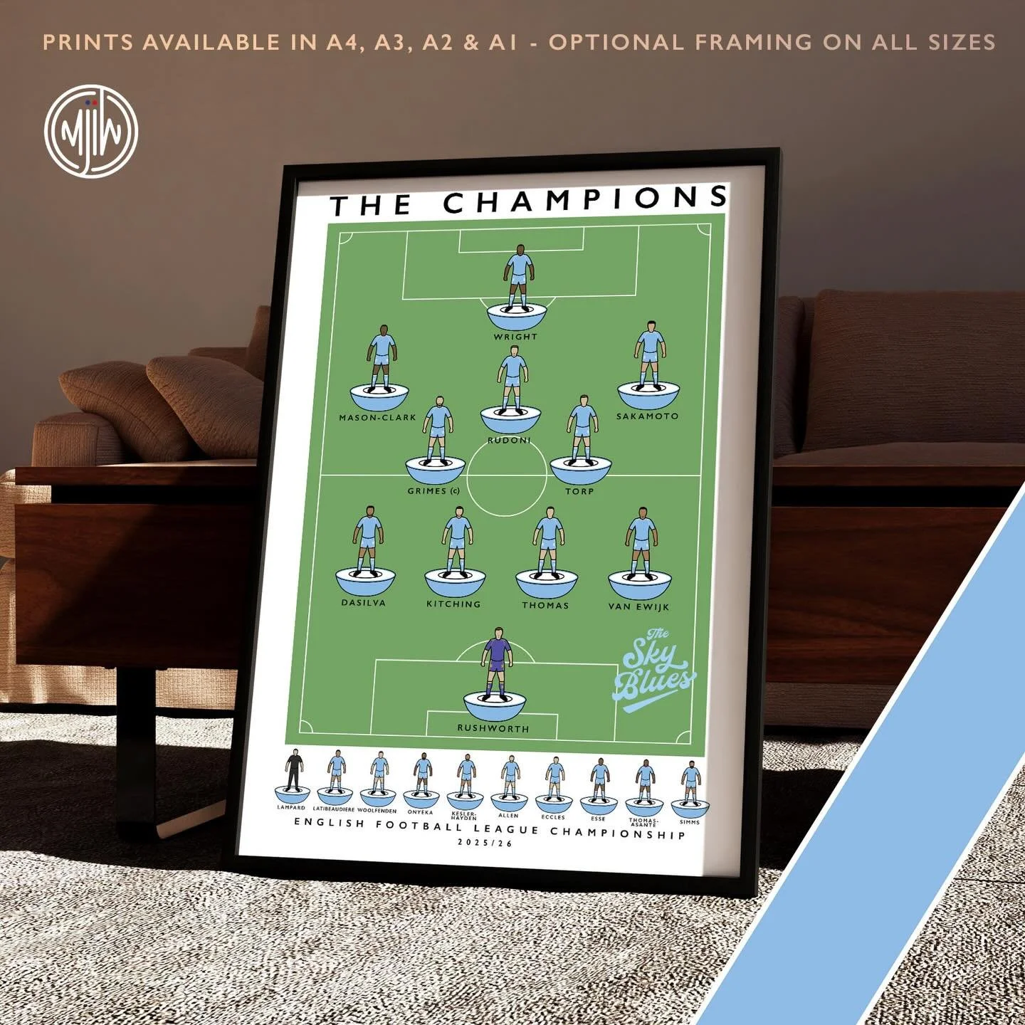 NEW: Coventry City The Champions 25/26

Get 10% off until midnight with the discount code:
THE-SKY-BLUES 

🛒: matthewjiwood.com

#Coventry #CCFC #PUSB @carlrushworth_ @jaydasilva1 @liamkitching