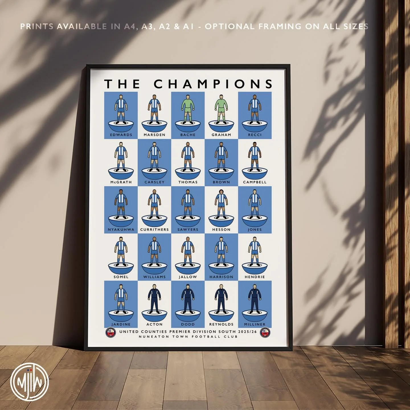 NEW: Nuneaton Town The Champions 25/26

Get 10% off until midnight with the discount code:
THE-BORO 

🛒: matthewjiwood.com

#NuneatonTown