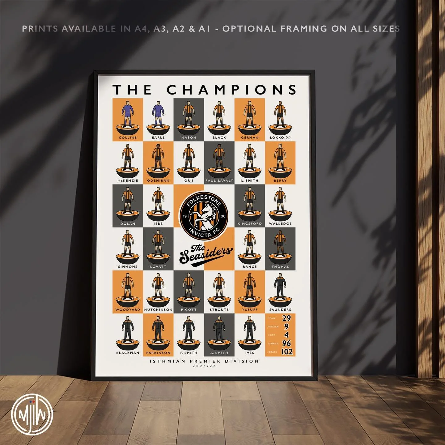 NEW: Folkestone Invicta The Champions 25/26

Get 10% off until midnight with the discount code:
THE-SEASIDERS

🛒: matthewjiwood.com

#FolkestoneInvicta
