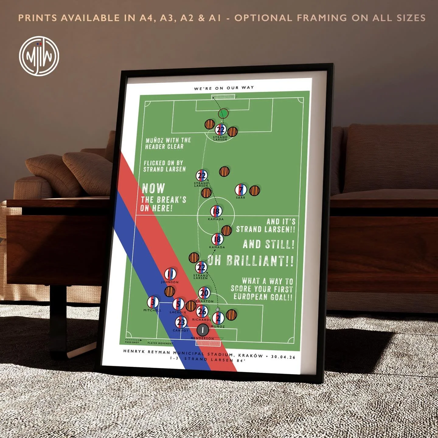 CPFC The Strand Larsen Goal

Get 10% off until midnight with the discount code: 
WE&rsquo;RE-ON-OUR-WAY

🛒: matthewjiwood.com

#CPFC