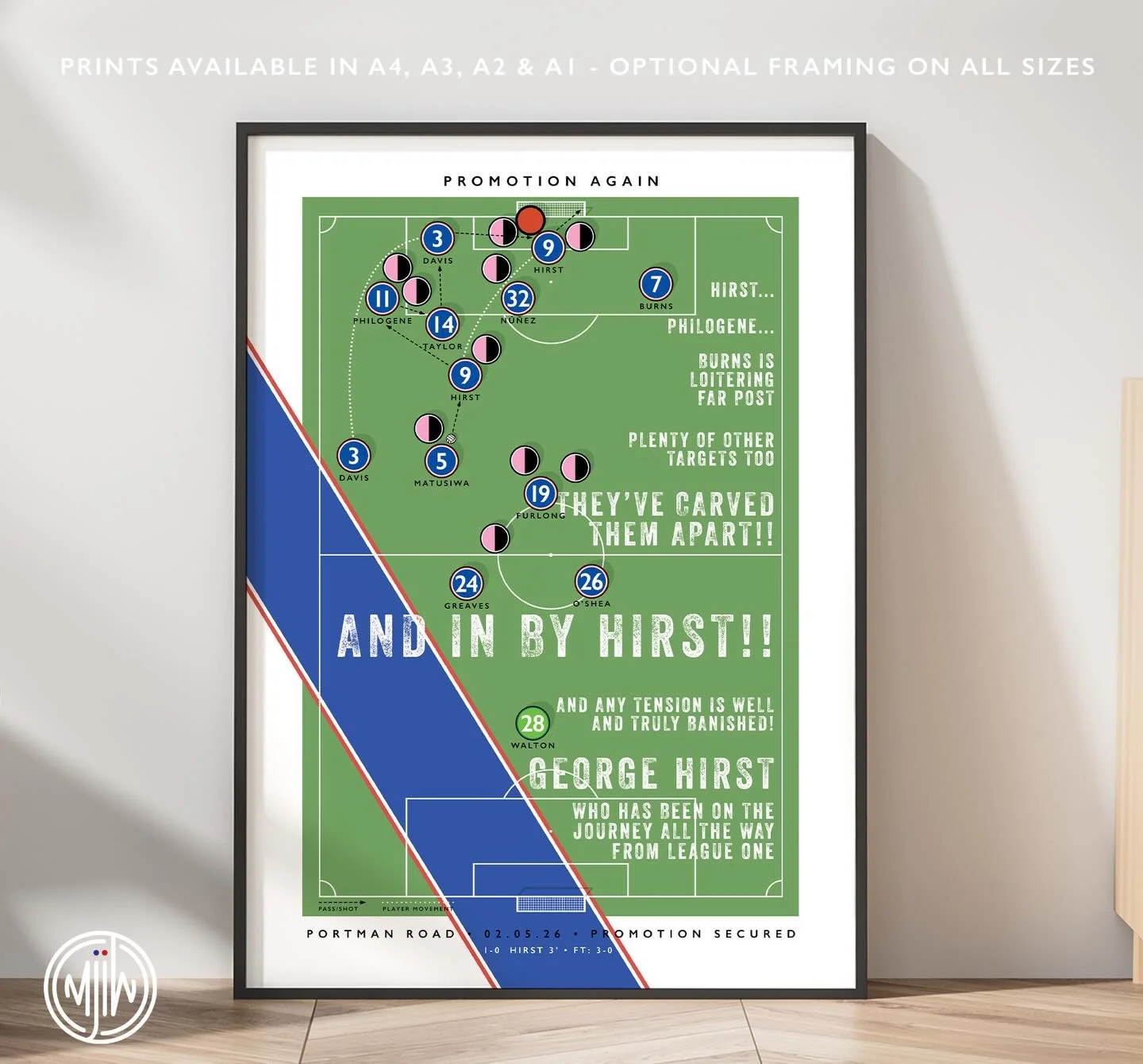 Promotion Again - The Hirst Goal

Get 10% off until midnight with the discount code:
THE-TRACTOR-BOYS

🛒: matthewjiwood.com

#ITFC #Ipswich #IpswichTown