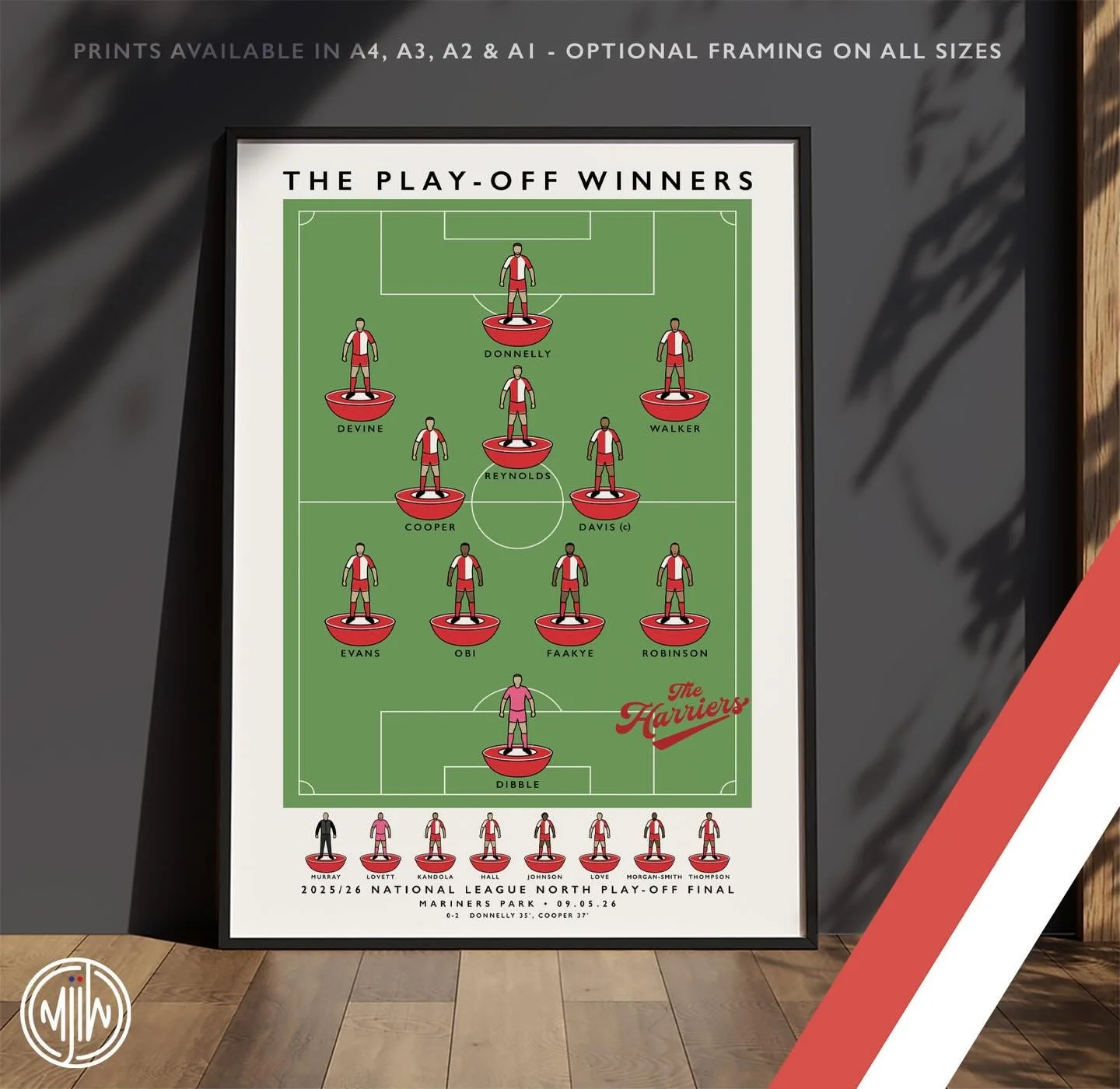 Kidderminster Harriers The Play-Off Winners 2026

Get 10% off until midnight with the discount code:
THE-HARRIERS 

🛒: matthewjiwood.com

#KHFC @emekaobi_