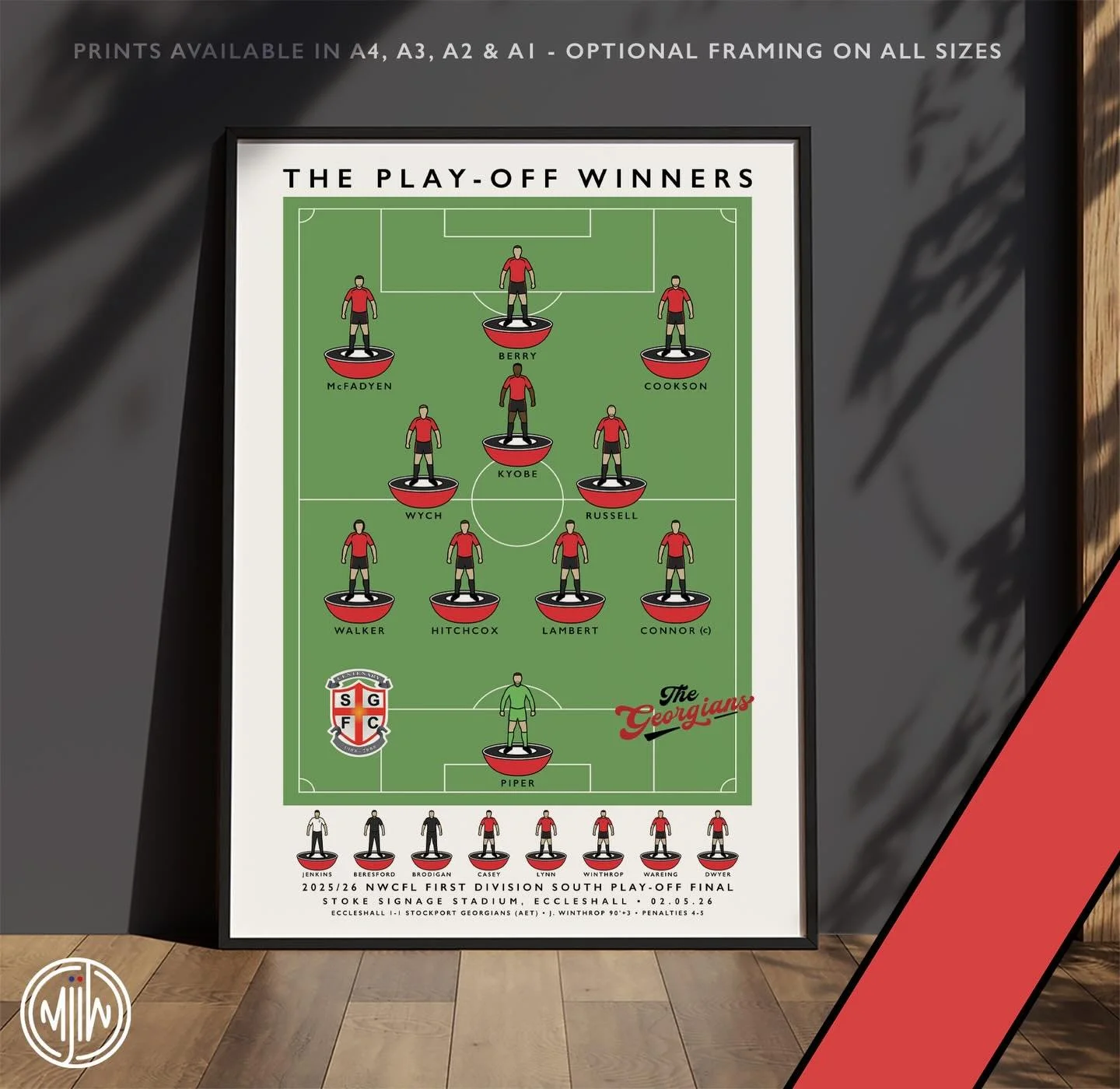 Stockport Georgians The Play-Off Winners 2026

Get 10% off until midnight with the discount code:
THE-GEORGIANS

🛒: matthewjiwood.com

#SGFC