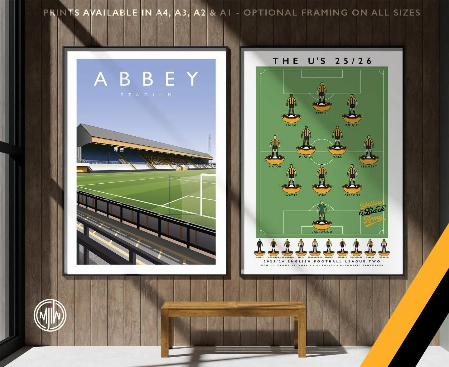 Abbey Stadium &amp; Cambridge United The U&rsquo;s 25/26

Get 10% off until midnight with the discount code: YELLOW-AND-BLACK-ARMY

🛒: matthewjiwood.com

#CamUTD #YABA