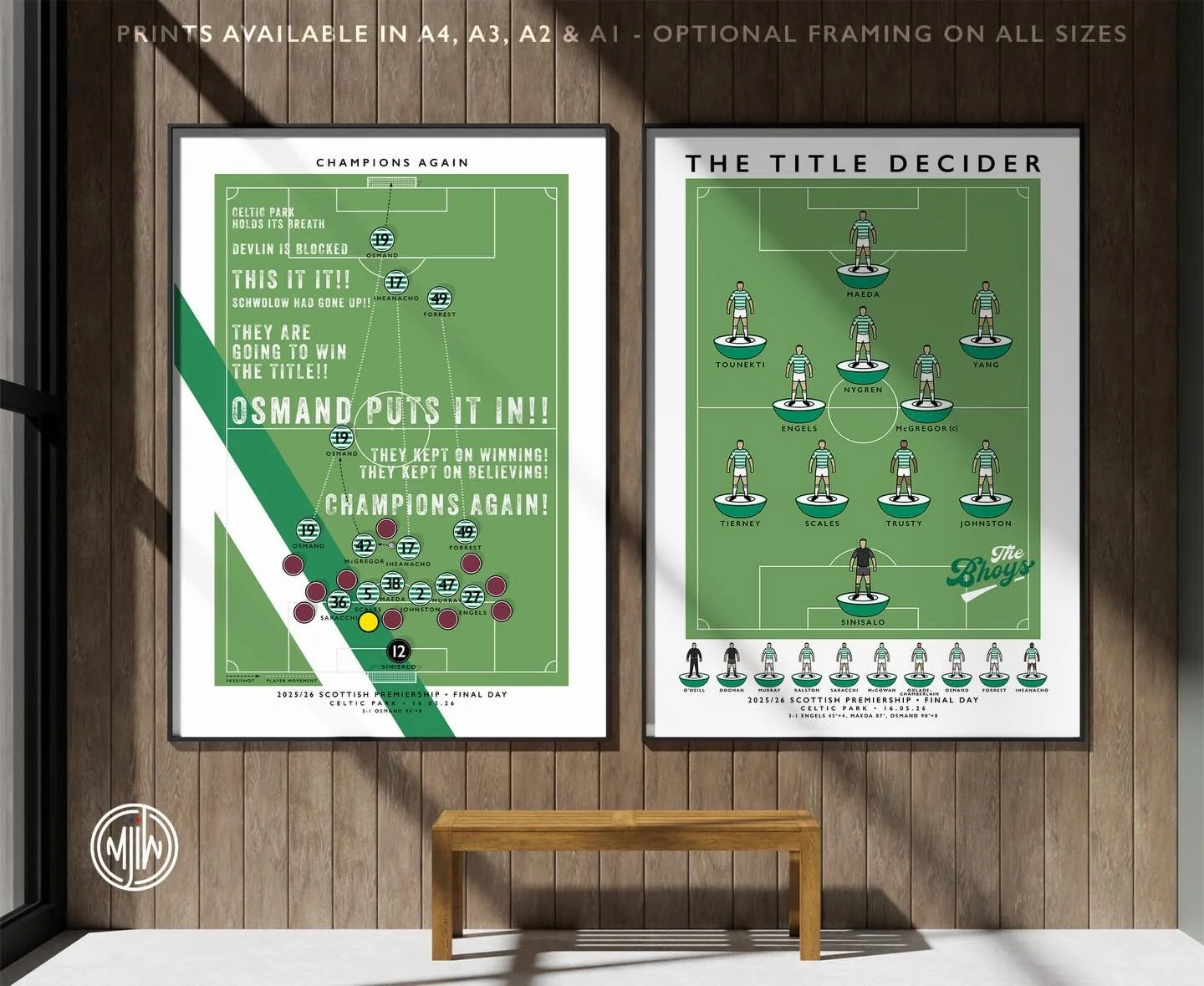 Celtic: The Osmand Goal &amp; The Title Decider

Get 10% off until midnight with the discount code: 
THE-BHOYS 

🛒: matthewjiwood.com

#CelticFC @thisisacsom