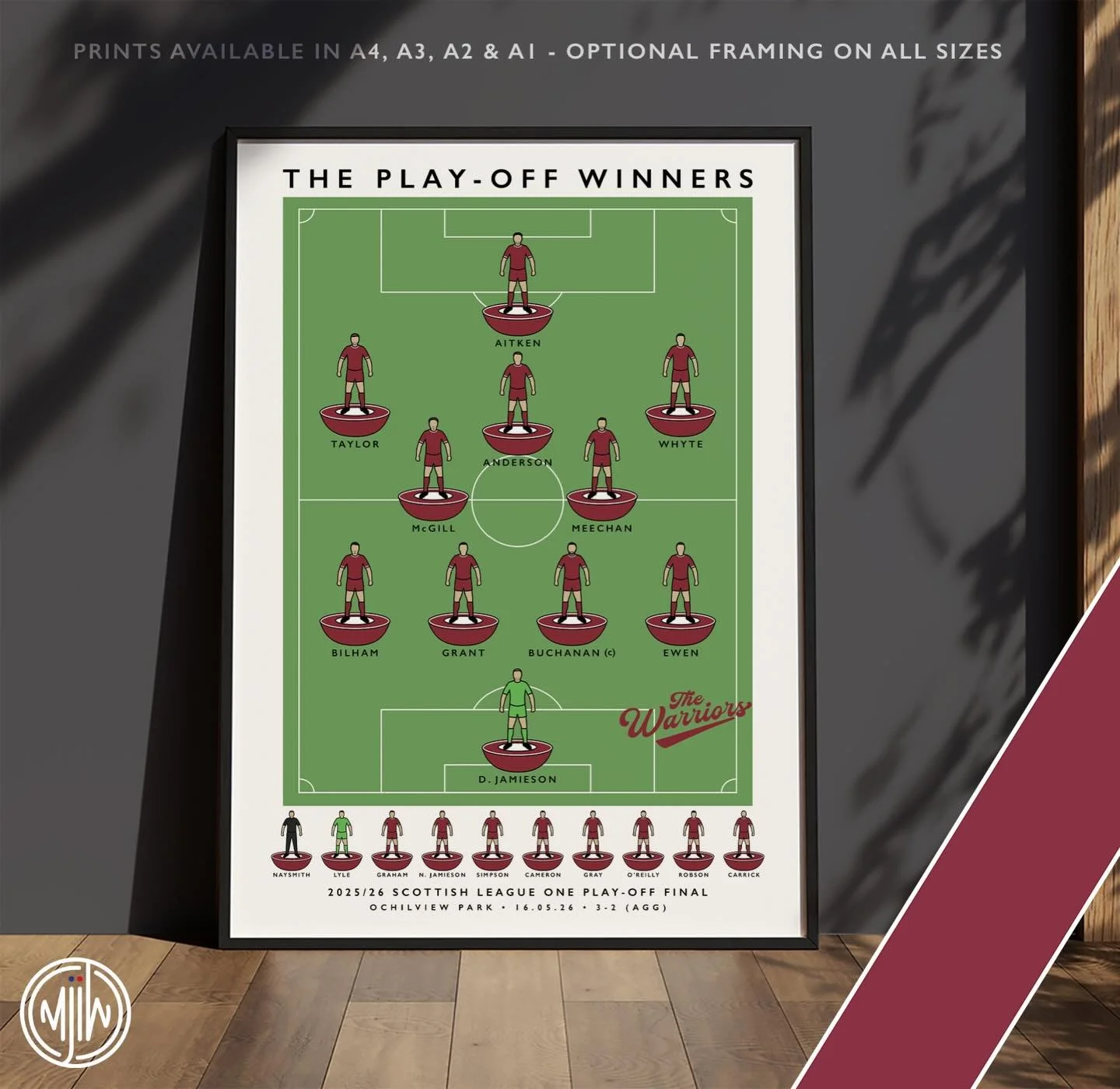 Stenhousemuir FC The Play-Off Winners 2026 

Get 10% off until midnight with the discount code:
THE-WARRIORS

🛒: matthewjiwood.com

#Stenhousemuir