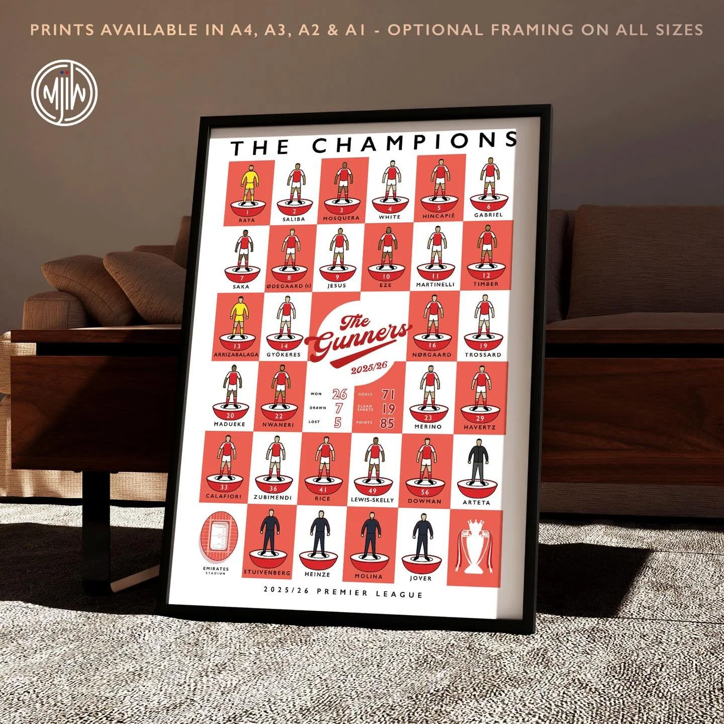 Arsenal FC: (Expanded) Champions Squad 25/26

The best things are worth waiting for 

🛒: matthewjiwood.com

#Arsenal