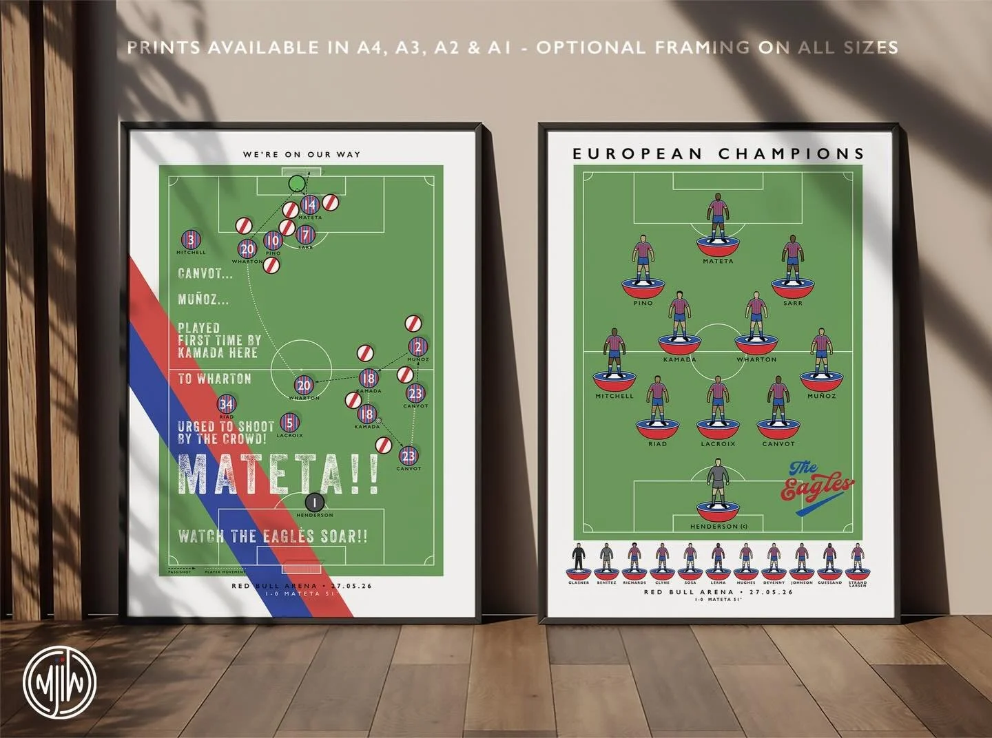 Crystal Palace European Champions

As a Palace fan it feels like I&rsquo;m losing my grip on reality

Get 10% off until midnight with the discount code:
THE-EAGLES-EUROPEAN-CHAMPIONS

🛒: matthewjiwood.com

#CPFC #Eagles