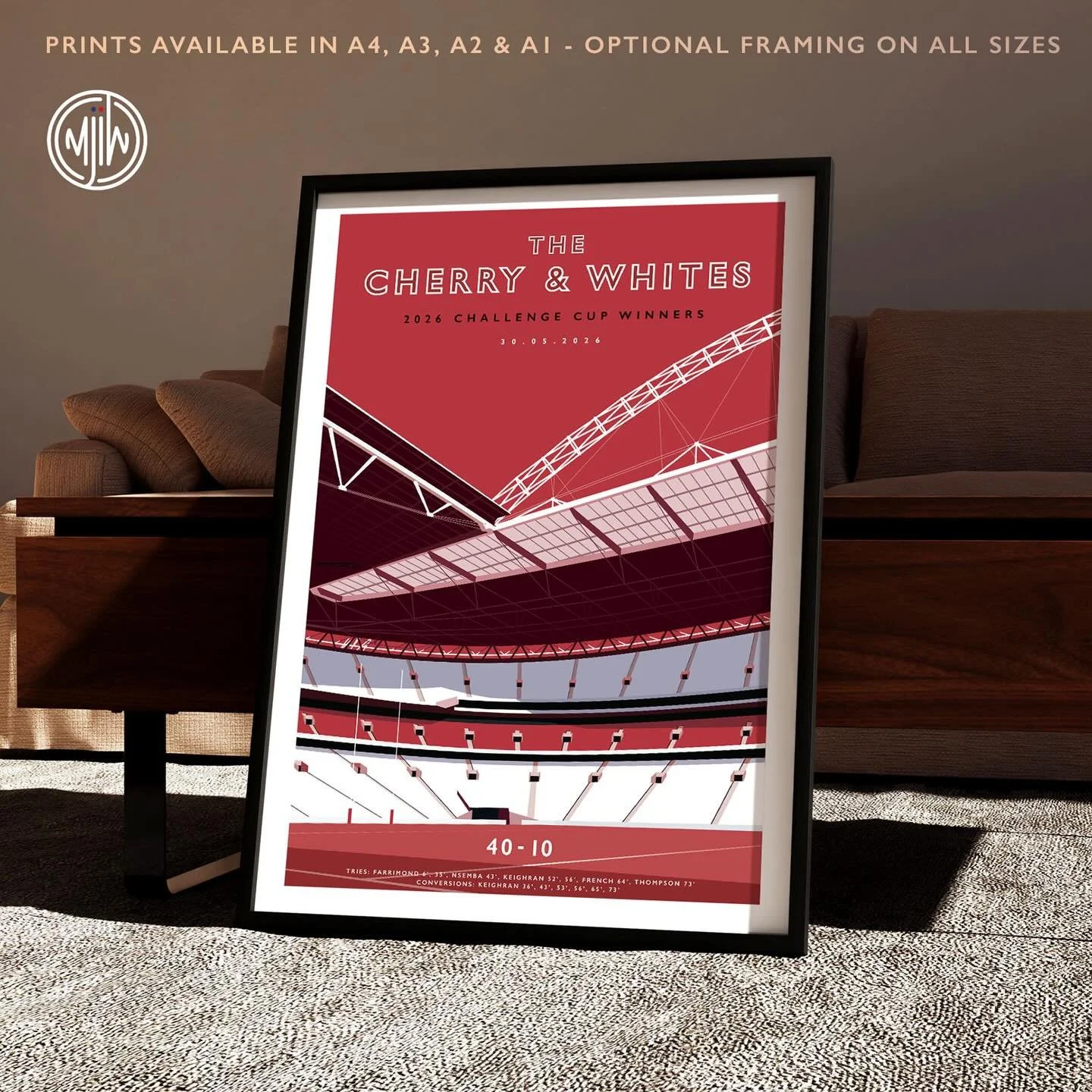 Wigan Warriors 2026 Challenge Cup Winners Wembley 

🛒: matthewjiwood.com

#WiganWarriors #RugbyLeague