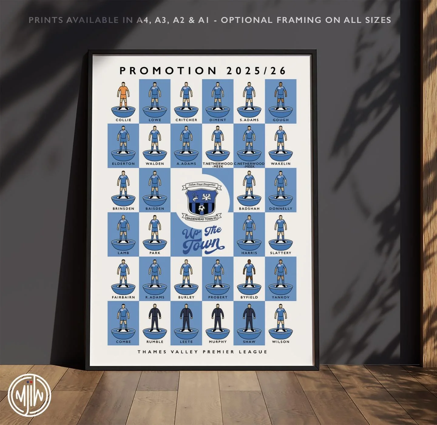 Maidenhead Town Promotion 2025/26

Get 10% off until midnight with the discount code:
UP-THE-TOWN

Prints available in A4, A3, A2 &amp; A1 with optional framing

🛒: matthewjiwood.com

#maidenhead #mtfc