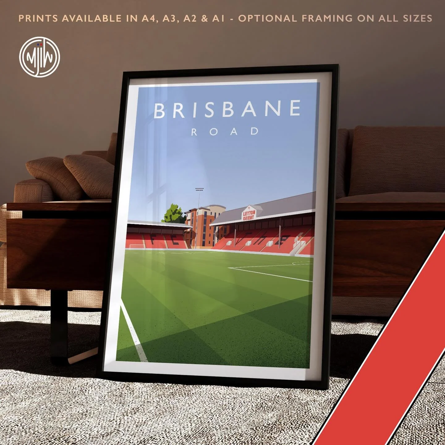 Leyton Orient: Brisbane Road 

Get 10% off until midnight with the discount code:
THE-ORIENT

🛒: matthewjiwood.com

Prints available in A4, A3, A2 &amp; A1 with optional framing 

#LOFC