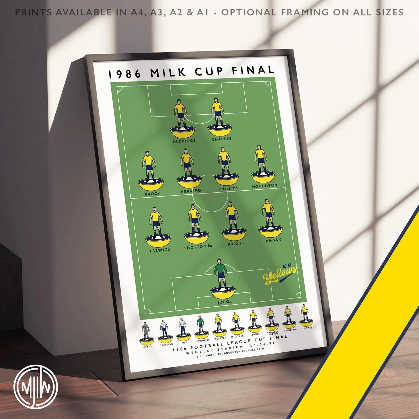 Oxford United 1986 Milk Cup

Get 10% off until midnight with the discount code:
THE-YELLOWS

🛒: matthewjiwood.com

Prints available in A4, A3, A2 &amp; A1 with optional framing

#OUFC #Oxford #COYY
