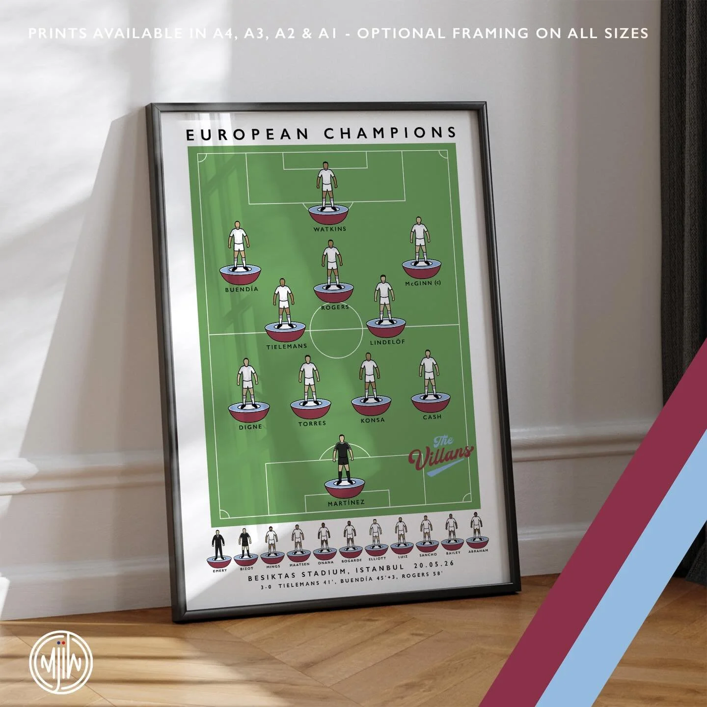 Aston Villa: European Champions

Get 10% off until midnight with the discount code:
THE-VILLA

🛒: matthewjiwood.com

Prints available in A4, A3, A2 &amp; A1 with optional framing

#AVFC&nbsp; #UTV