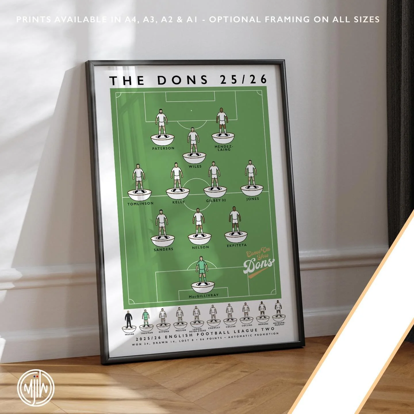 MK Dons 2025/26

Get 10% off until midnight with the discount code:
THE-DONS

🛒: matthewjiwood.com

Prints available in A4, A3, A2 &amp; A1 with optional framing

#MKDons