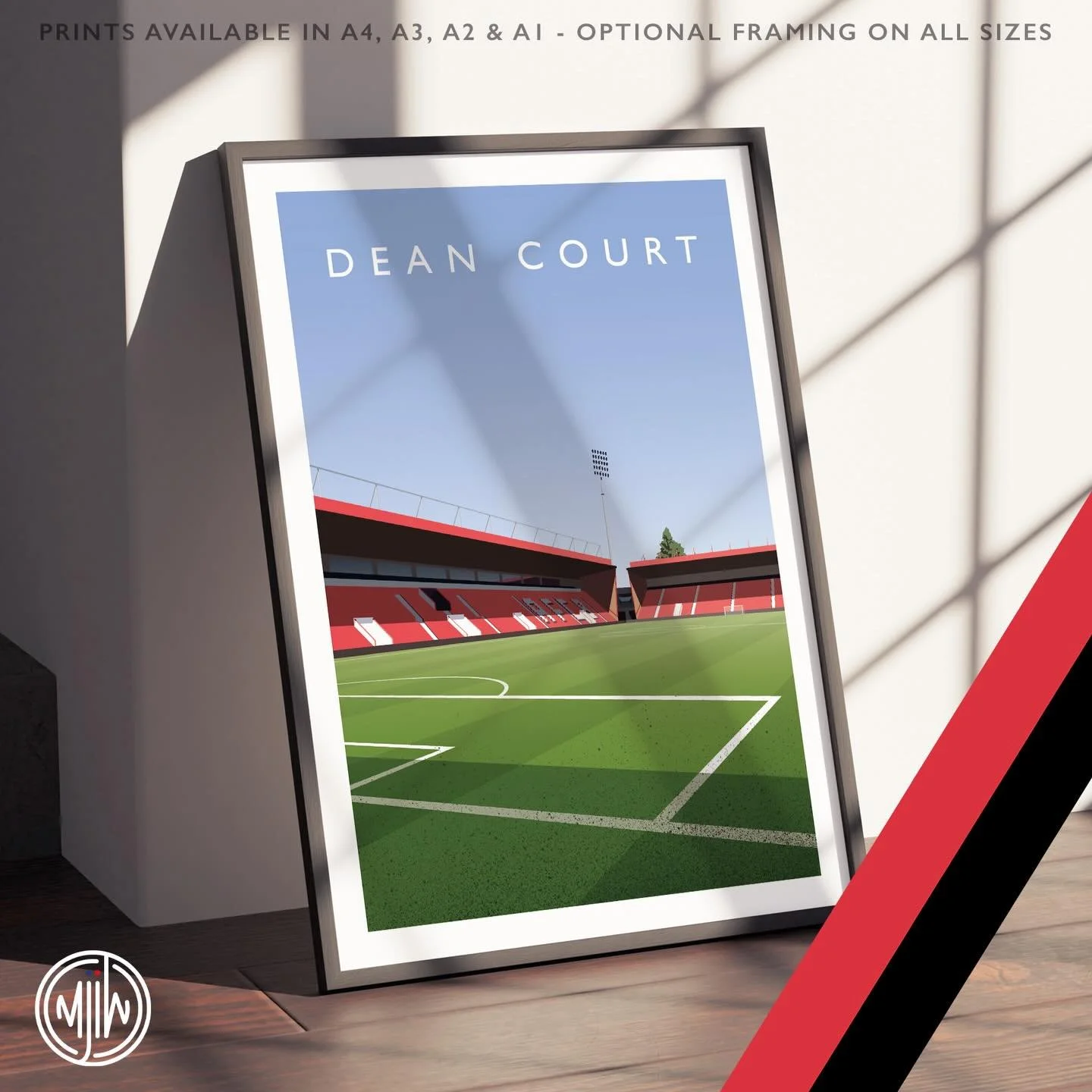 AFC Bournemouth: Dean Court

Get 10% off until midnight with the discount code:
THE-CHERRIES

🛒: matthewjiwood.com

Prints available in A4, A3, A2 &amp; A1 with optional framing 

#AFCB #Bournemouth #Cherries