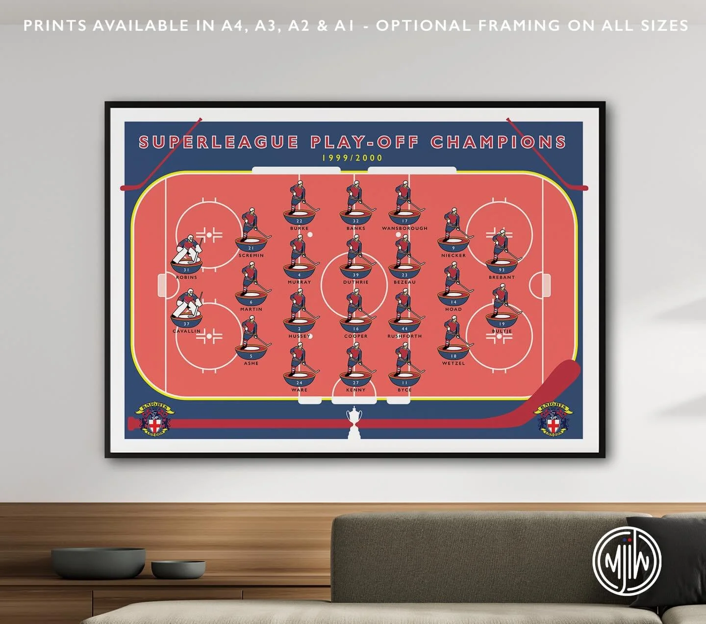 London Knights Superleague Play-Off Champions 99/00

Get 10% off until midnight with the discount code: 
THE-KNIGHTS

🛒: matthewjiwood.com/ice-hockey

Prints available in A4, A3, A2 &amp; A1 with optional framing

#NIHL