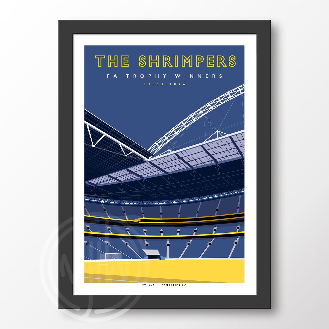 Southend United The Shrimpers Wembley Poster