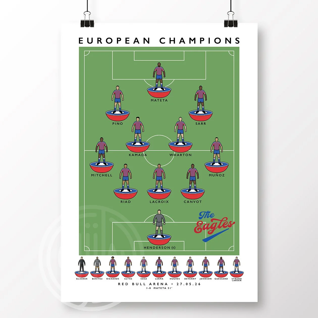 Crystal Palace Conference League Winners 2026 Poster