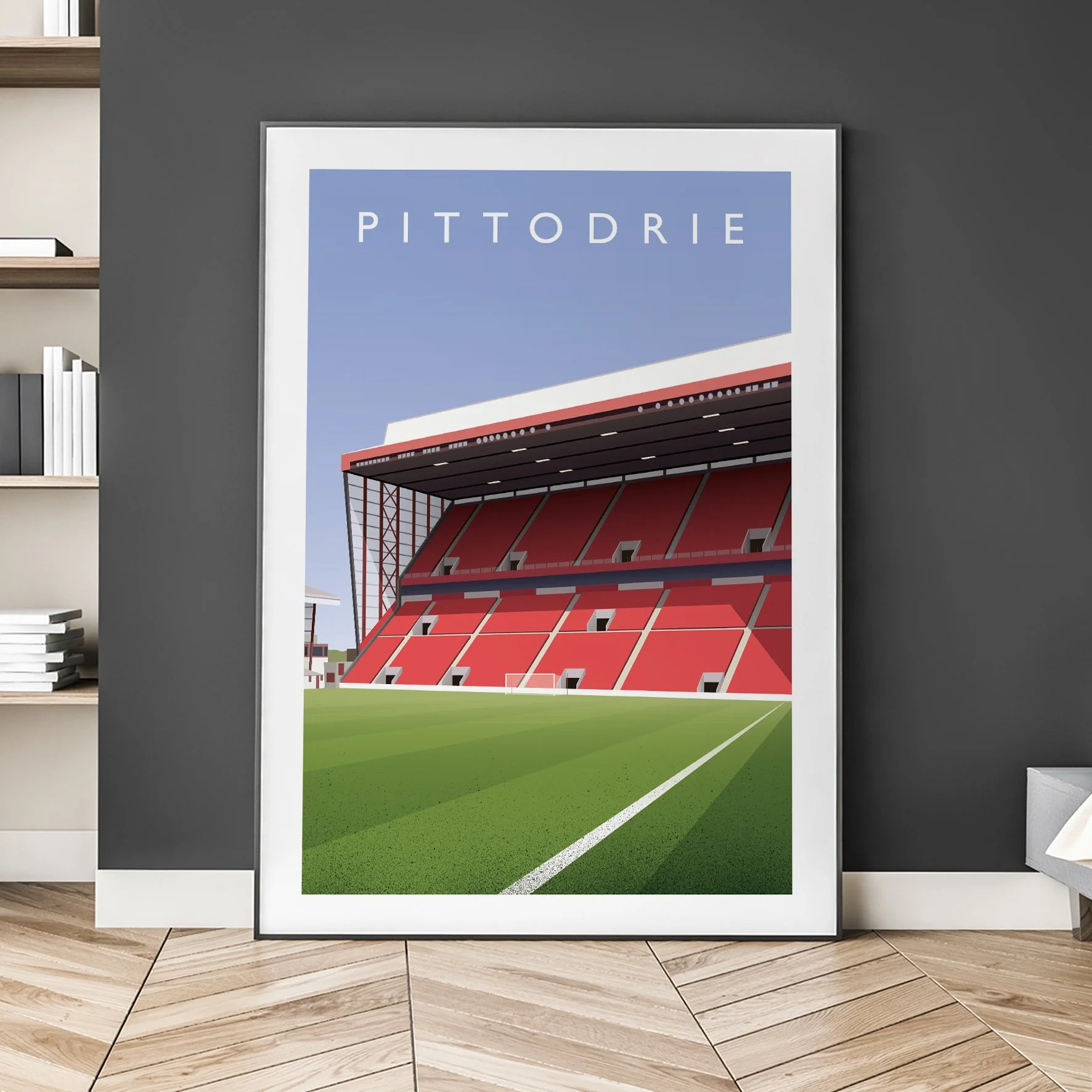 Aberdeen Pittodrie Stadium Poster